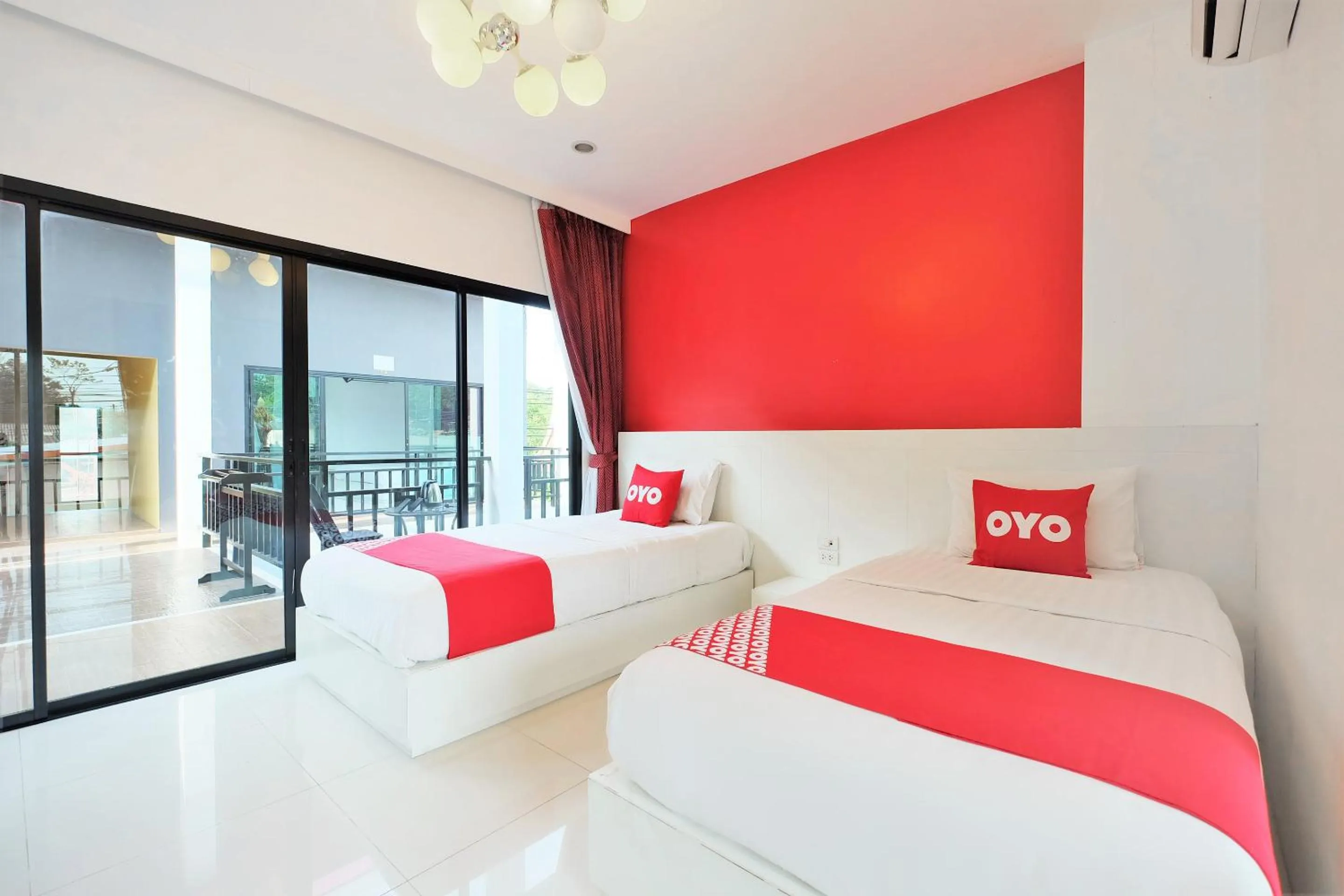 Twin Room with Pool View in Tina Boutique Resort