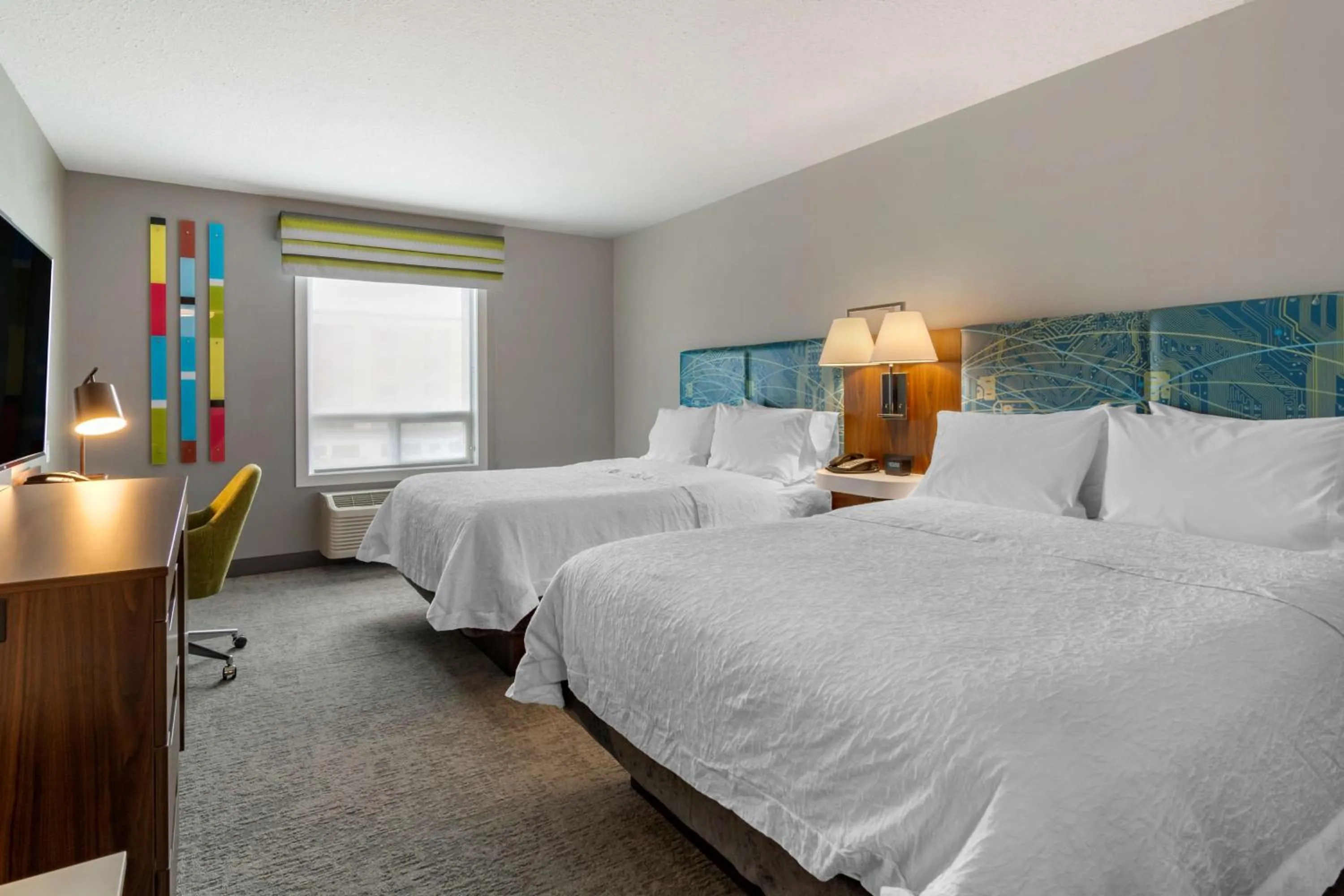 Room with Two Queen Beds - Non-Smoking in Hampton Inn & Suites Edmonton/West