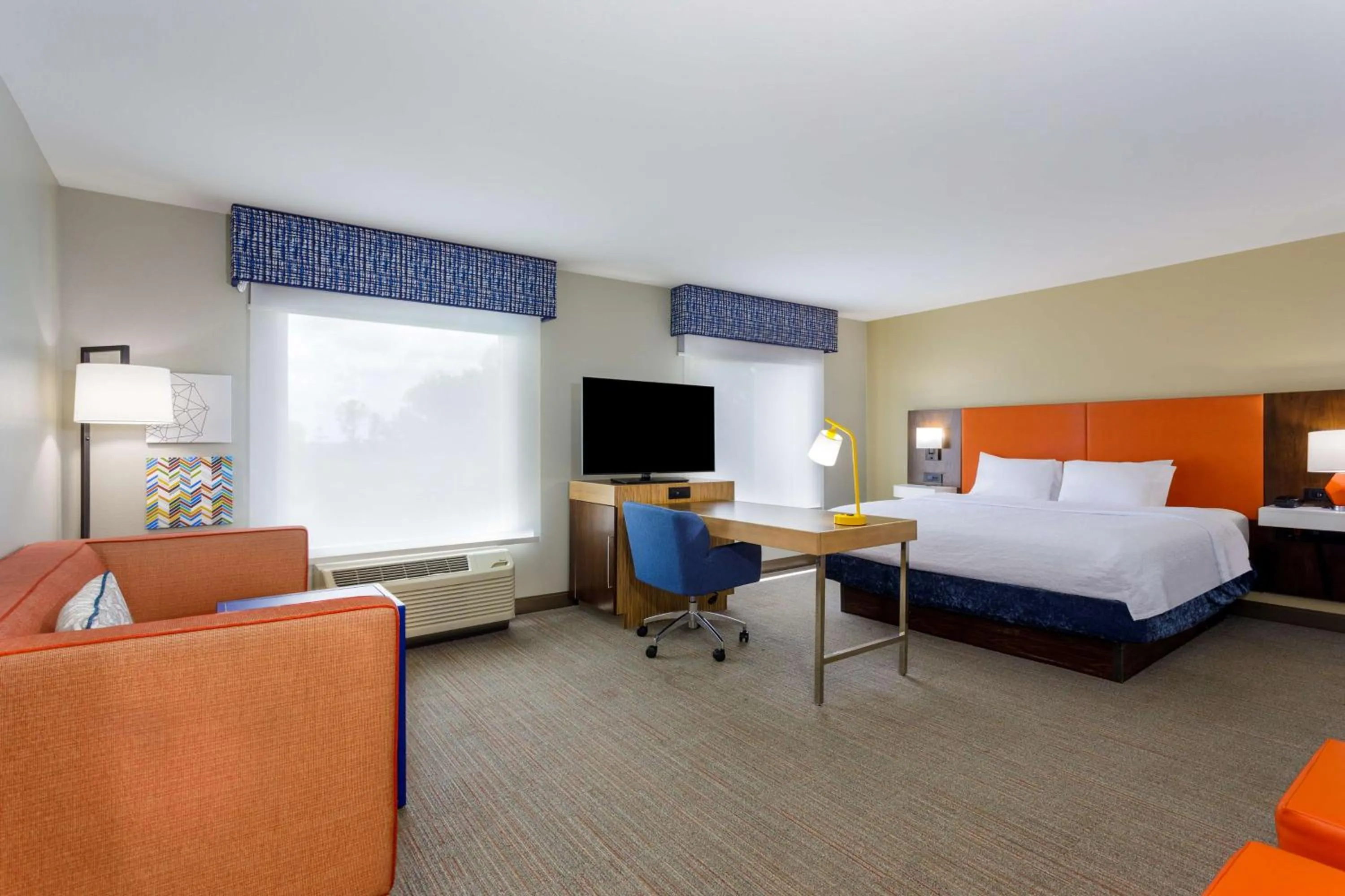 King Room with Sofa Bed and Bath Tub - Mobility Accessible in Hampton Inn & Suites Tallahassee I-10-Thomasville Road