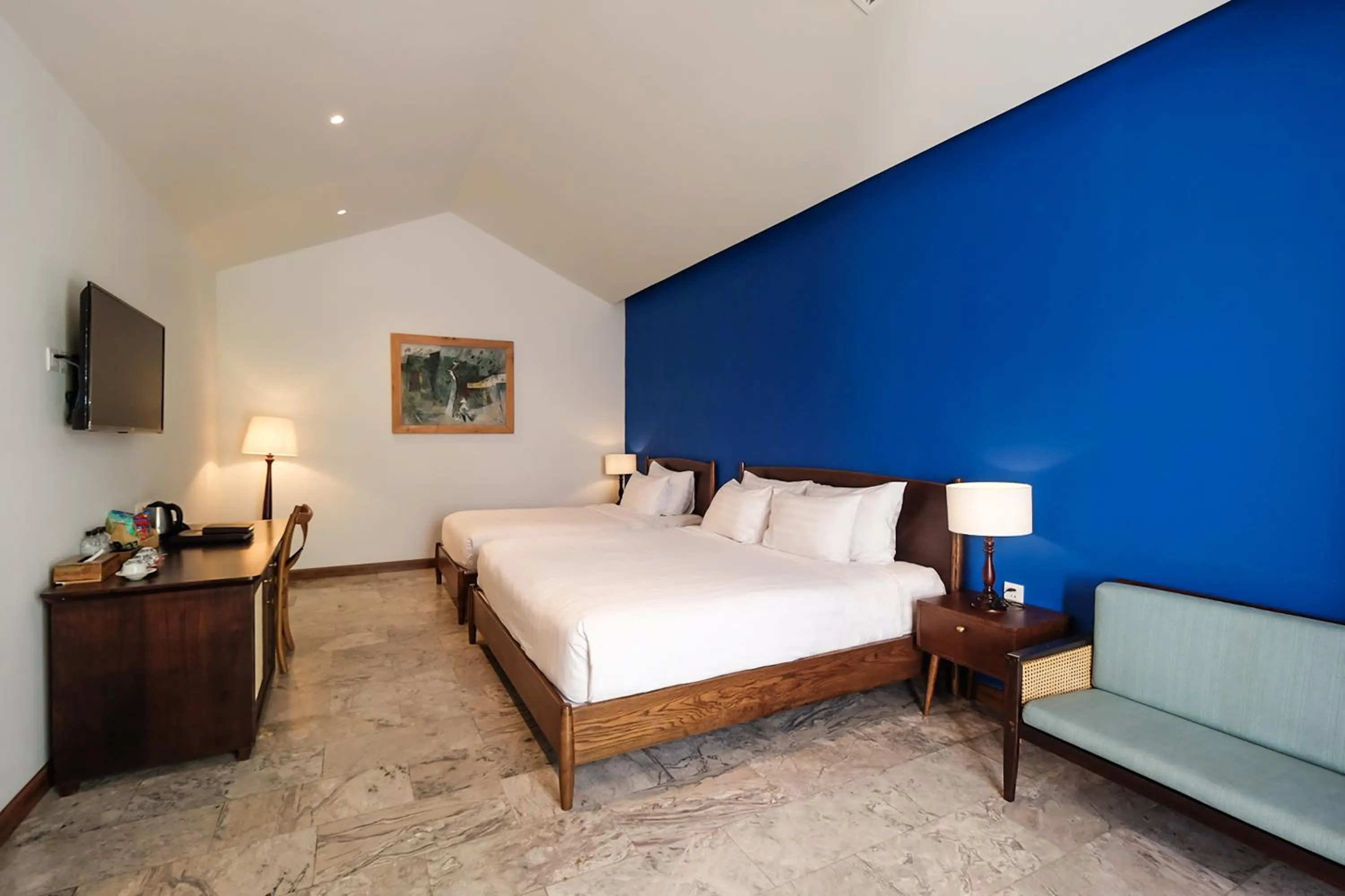 Triple Room with Pool View in Salmalia Boutique Hotel & Spa