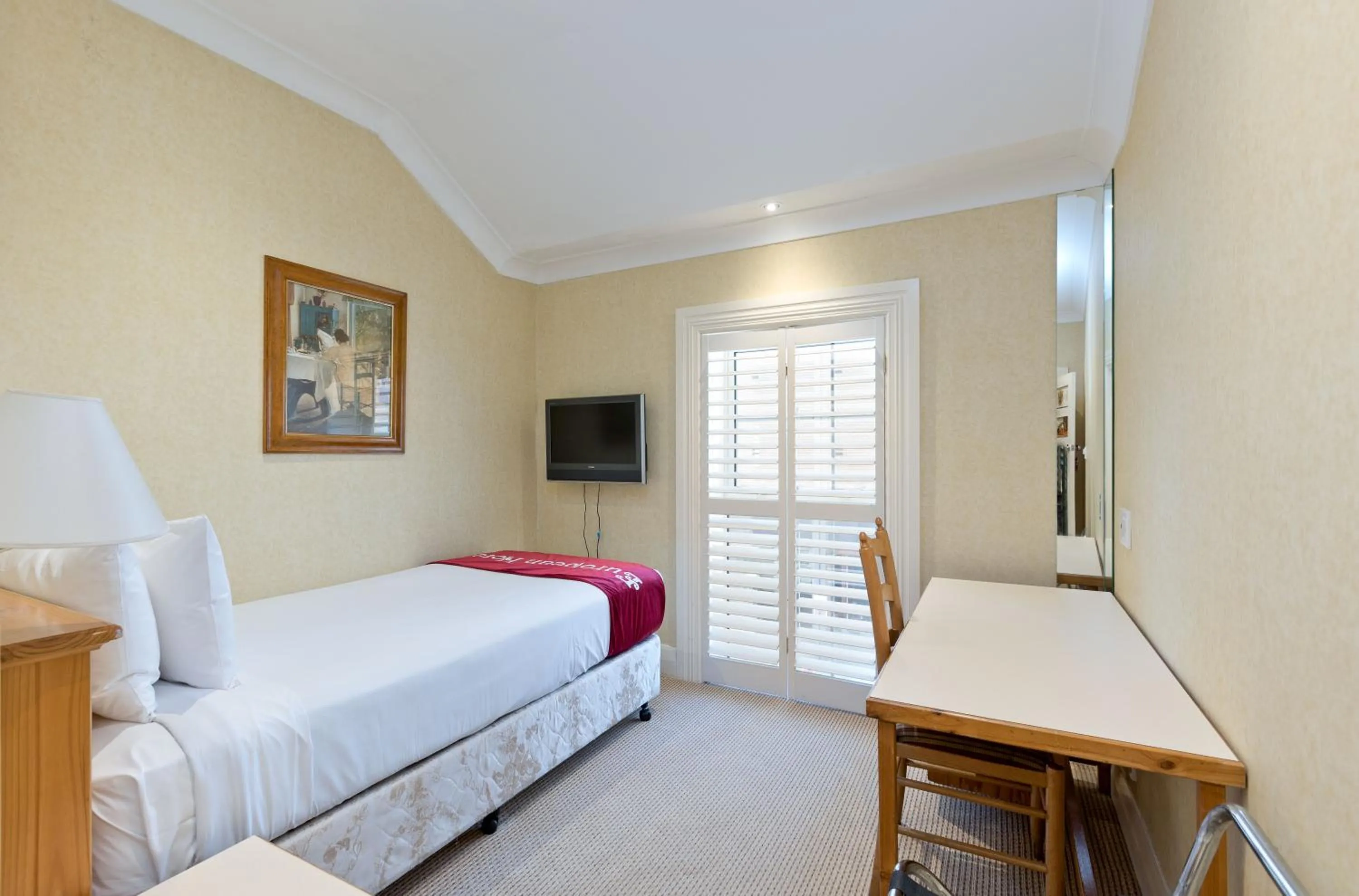 Budget Single Room - single occupancy in European Hotel