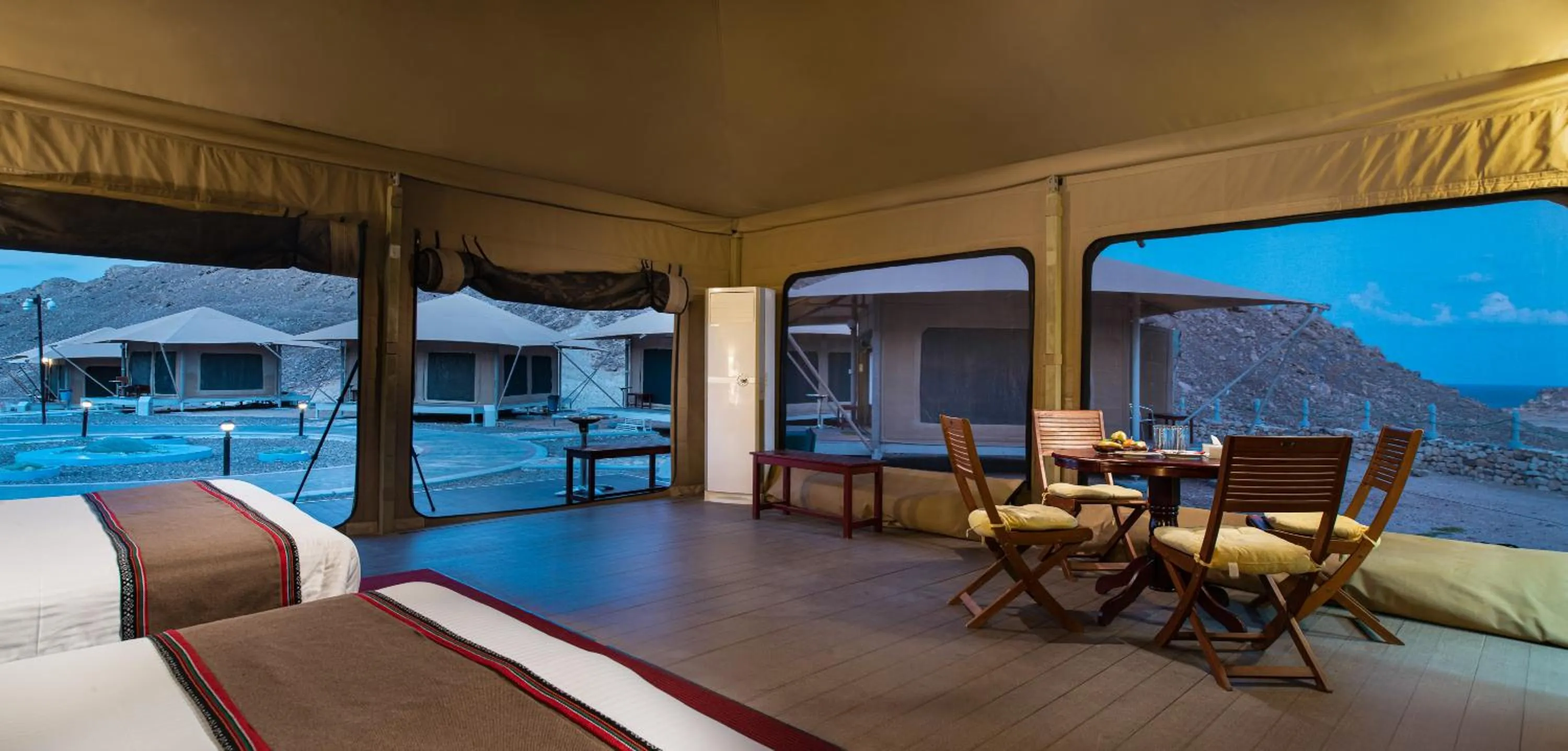 Luxury Family Eco Tent (4 adults) in Ras Al Jinz Turtle Reserve