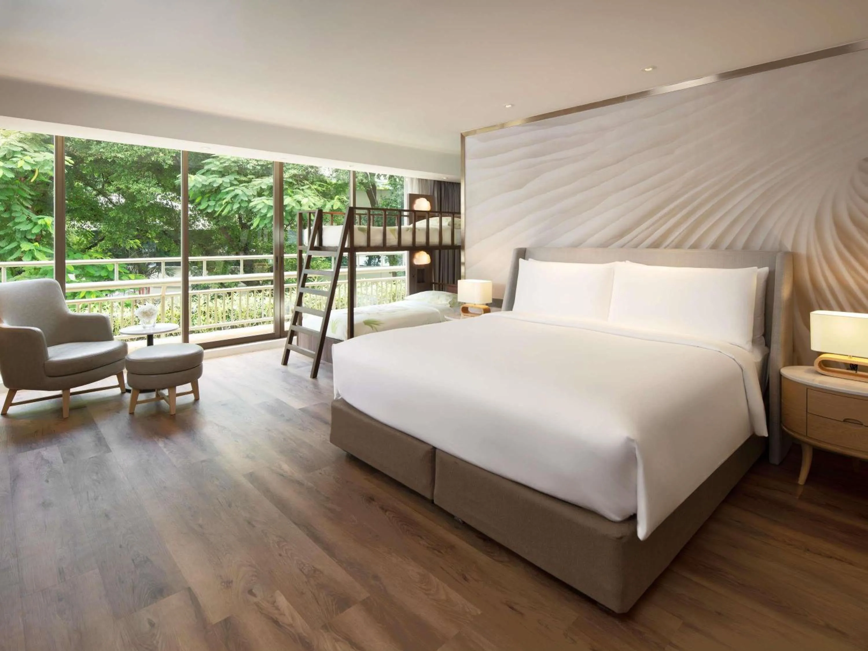 One-Bedroom Family Suite with One King Bed and Sofa Bed or Bunk Beds in Mövenpick BDMS Wellness Resort Bangkok