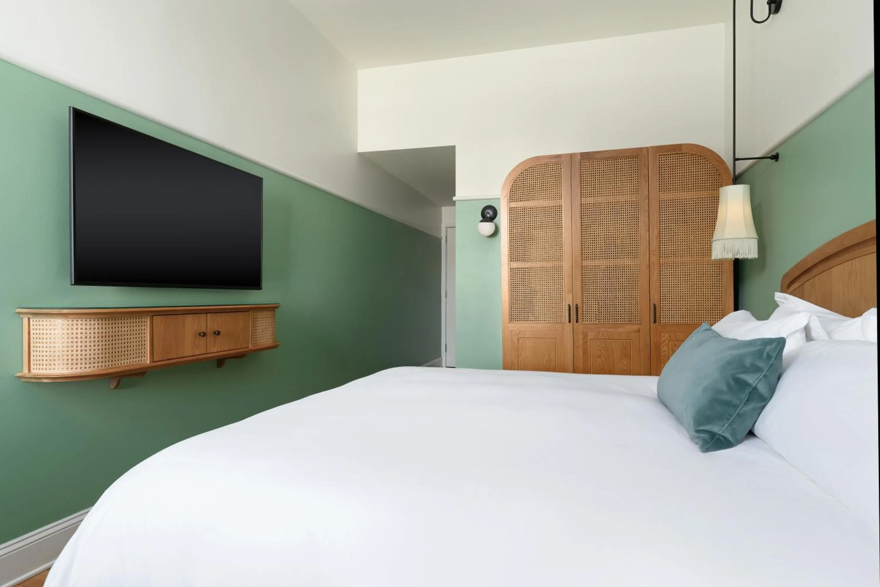 King Room with Roll-In Shower - Mobility Accessible in The Drayton Hotel Savannah, Curio Collection by Hilton