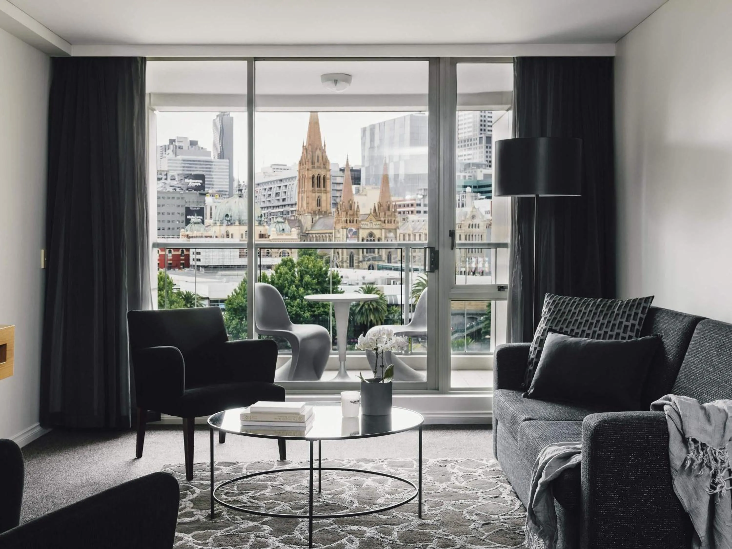 Two-Bedroom Two-Bathroom Deluxe Suite with Balcony and River View - Floors 10-15 in Quay West Suites Melbourne