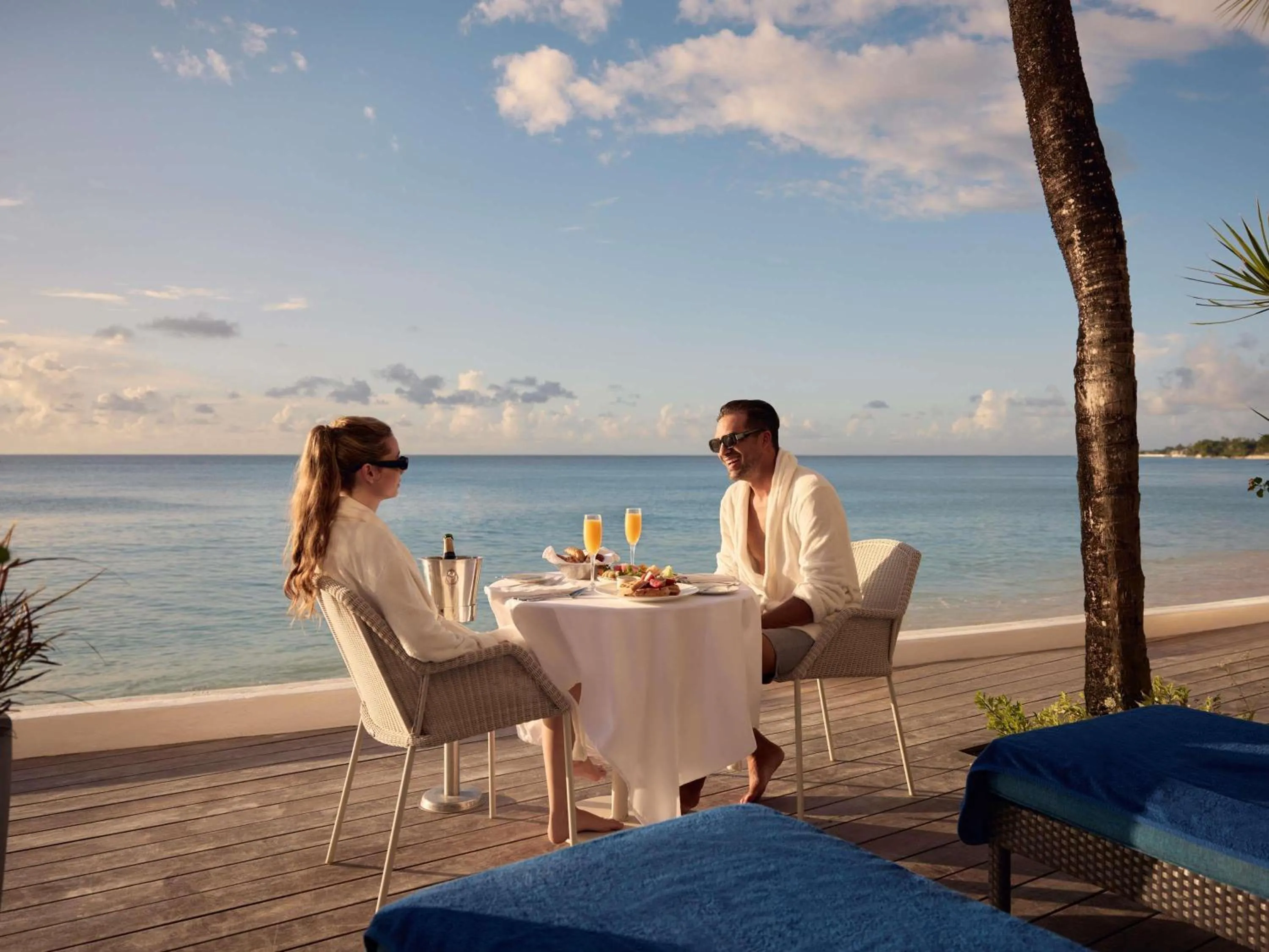 Beach Front King Suite with Private deck in Fairmont Royal Pavilion Barbados Resort