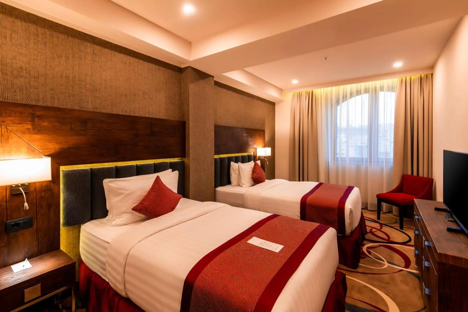 Two-Bedroom Superior Suite with One King Bed and Two Single Beds in Ramada Hotel & Suites by Wyndham Yerevan