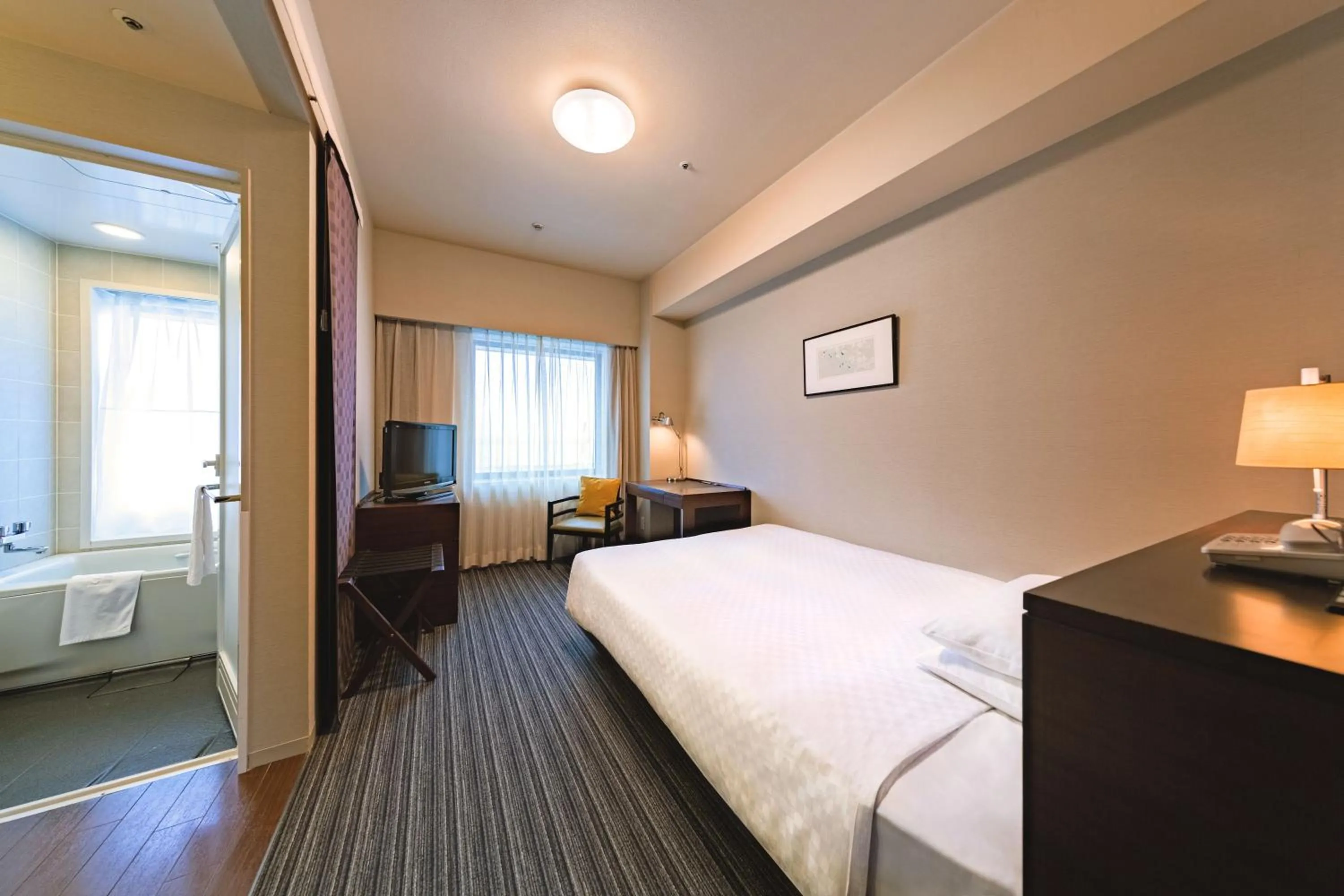 Double Room with Small Double Bed - single occupancy - Airport View - Non-Smoking in Centrair Hotel