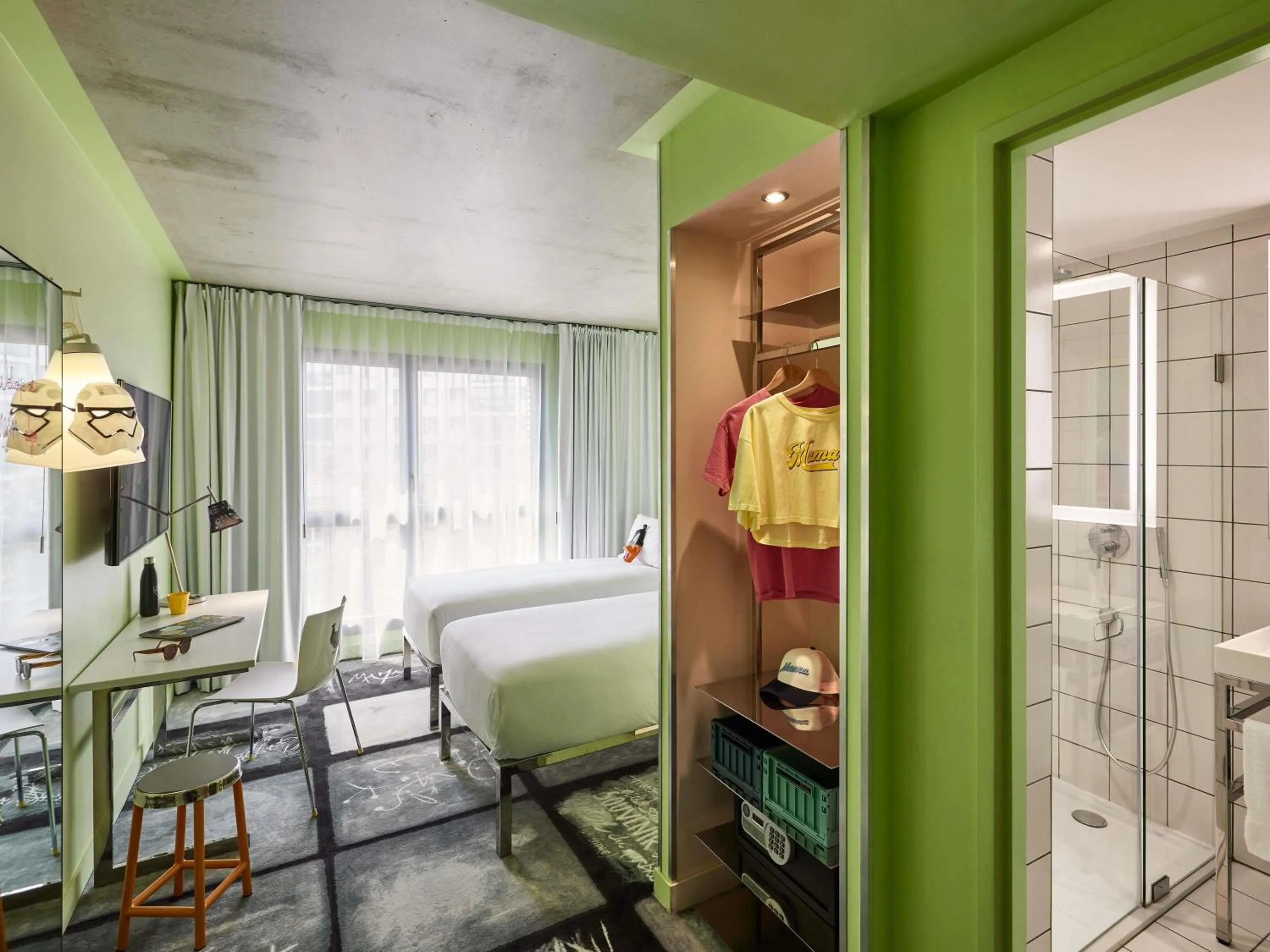 Medium Mama Twin Room in Mama Shelter Lyon