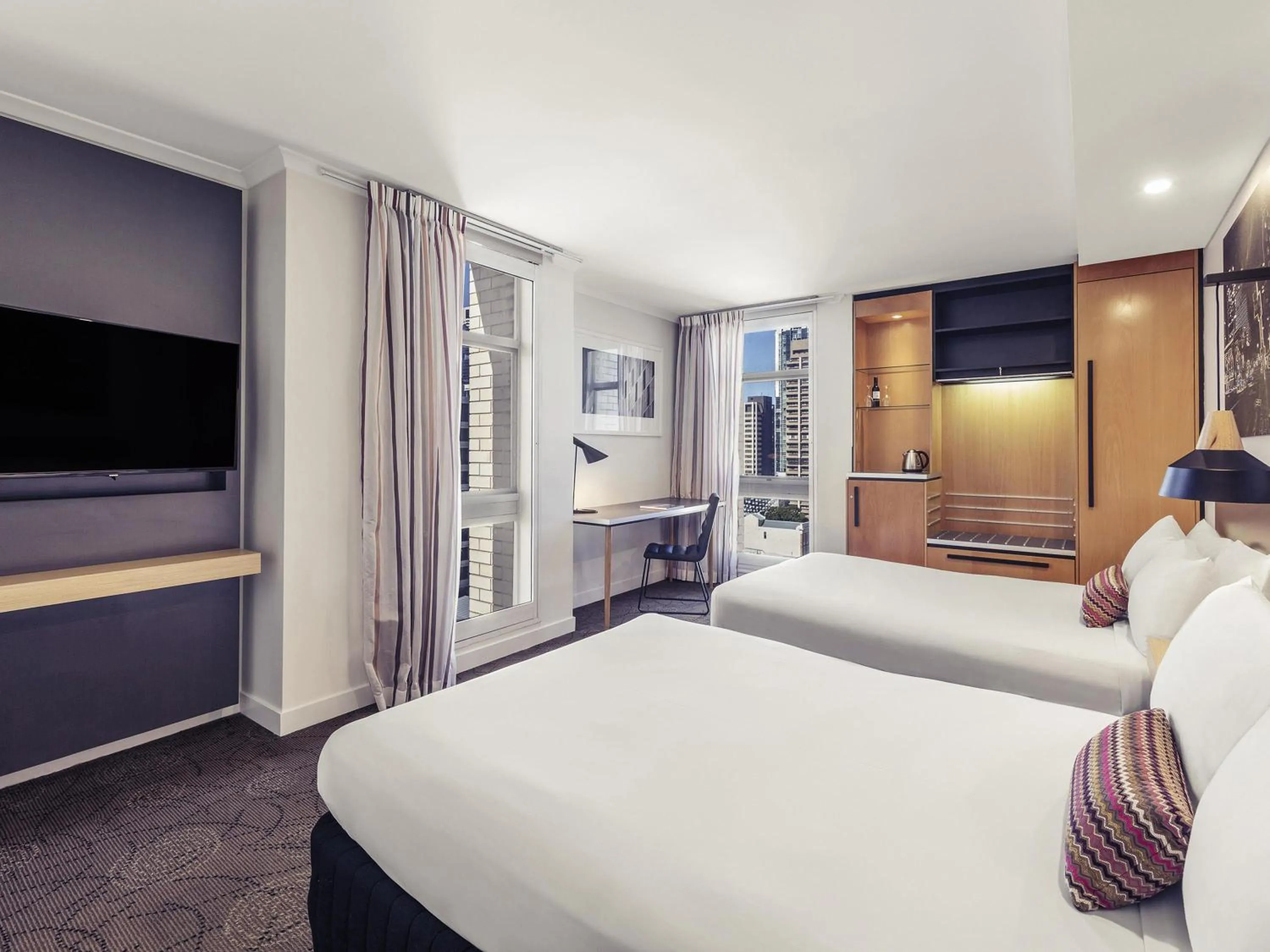 Superior Double Room with Two Double Beds in Mercure Brisbane King George Square