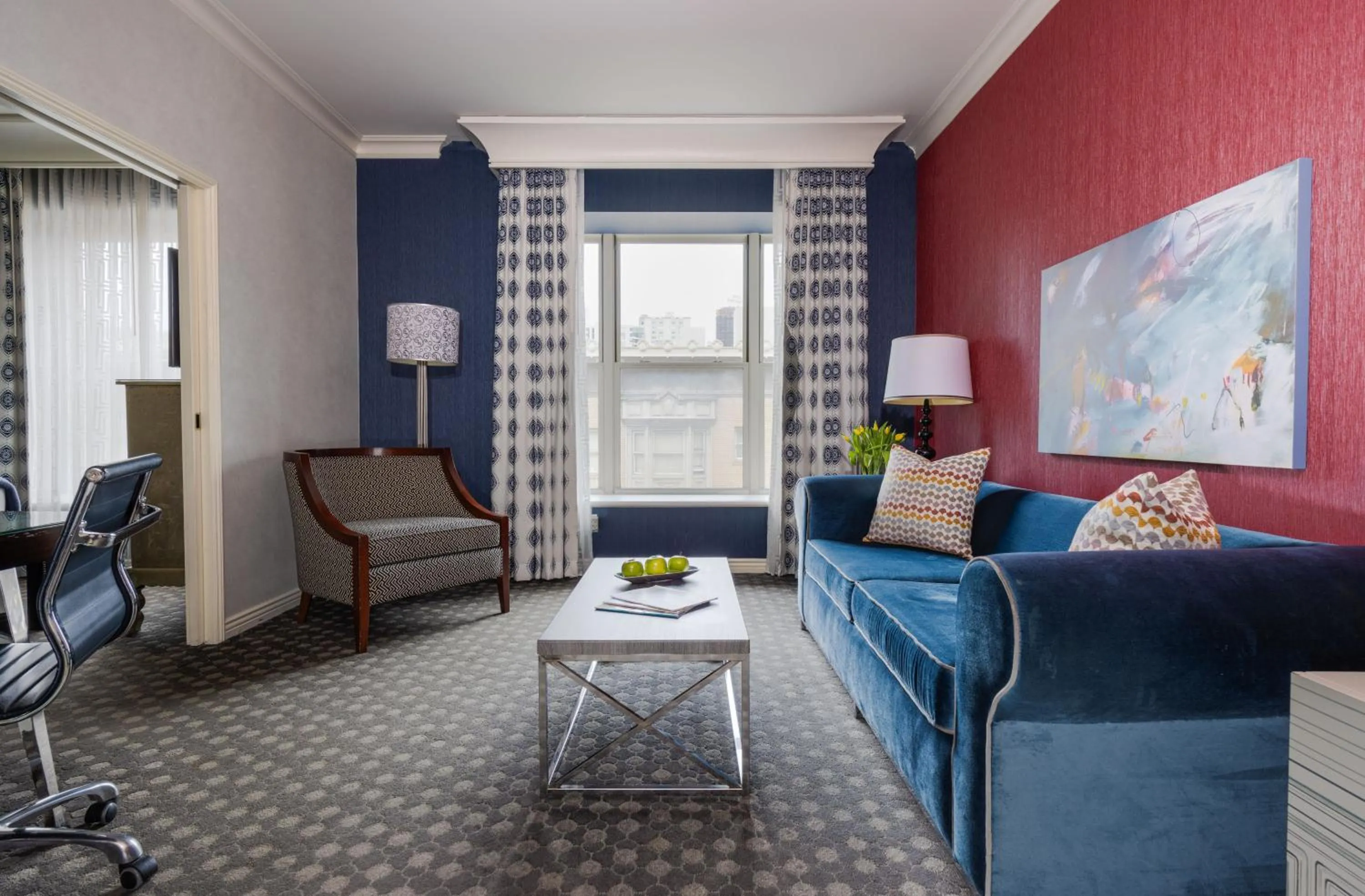 Corner One Bedroom Suite with Soaking Tub in The Marker Union Square San Francisco