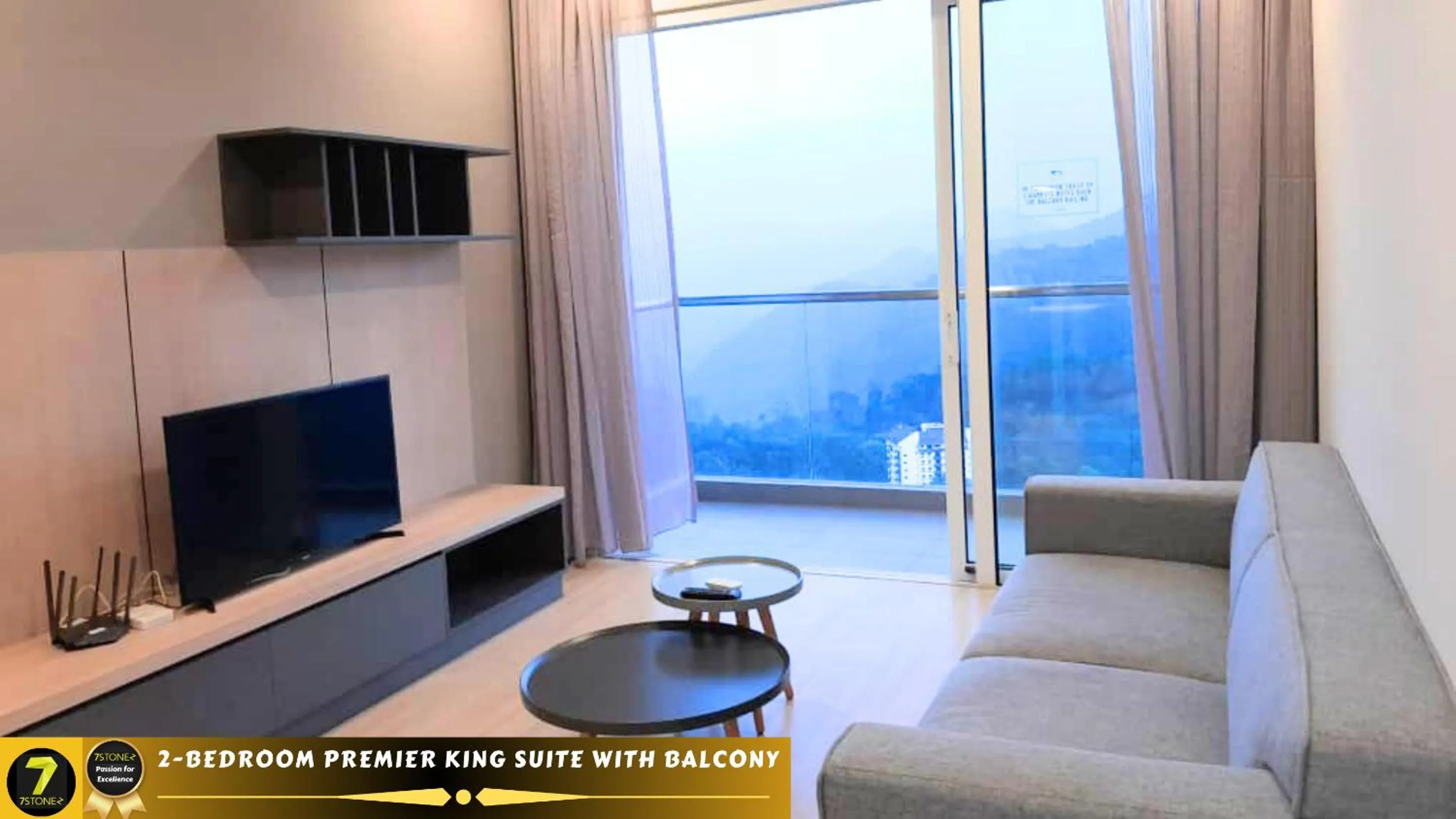 2-Bedroom Premier King Suites with Balcony in 7Stonez Suites Windmill Genting Highlands