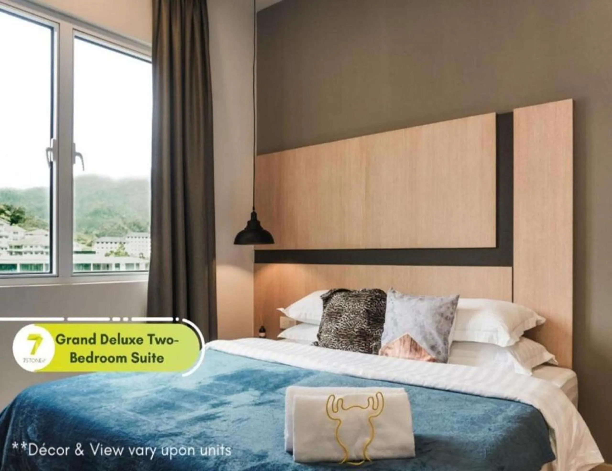 2-Bedroom Deluxe Family Suite with Balcony in 7Stonez Suites Windmill Genting Highlands