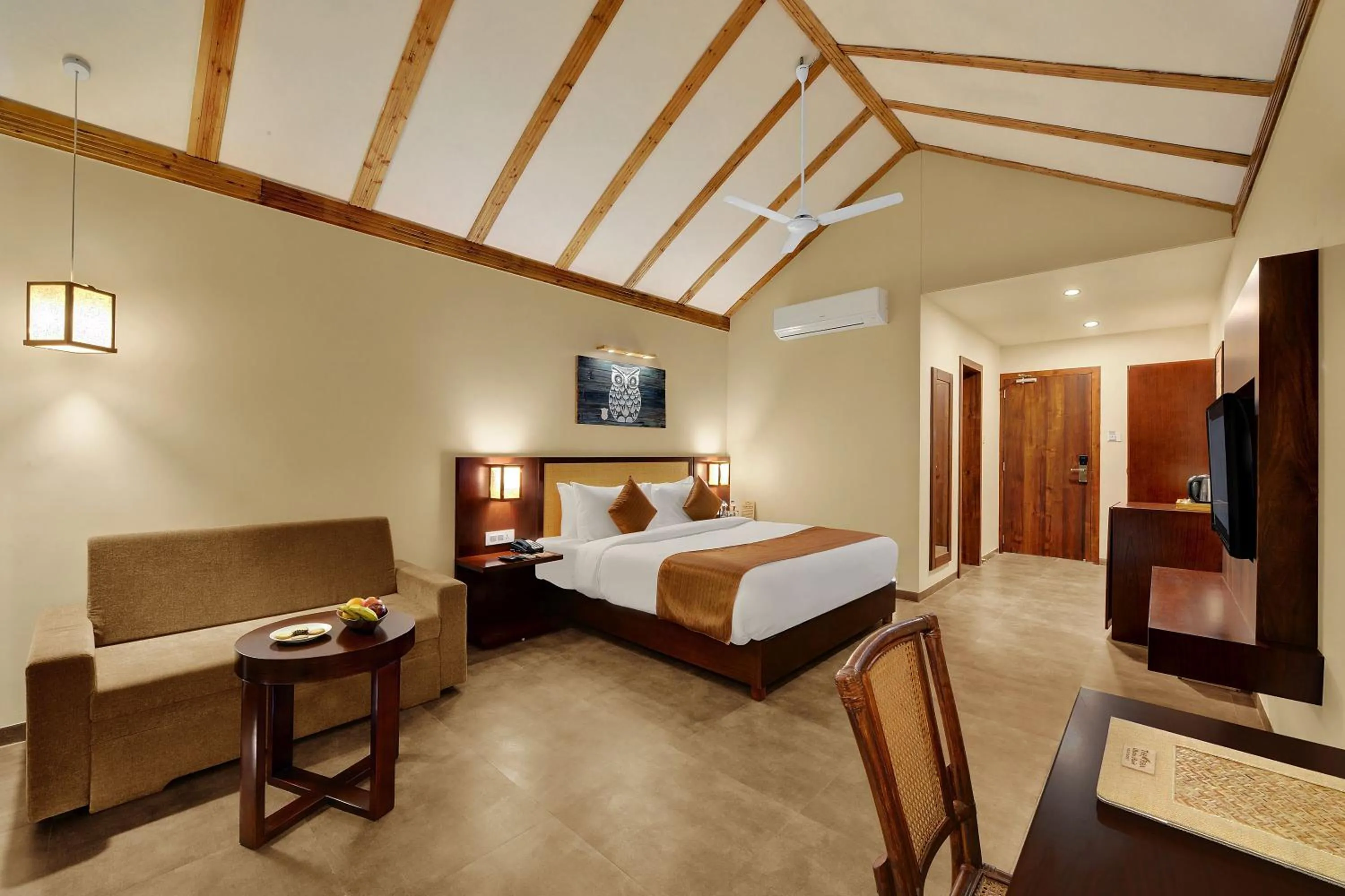 Deluxe Double Room with Balcony in The Fern Sattva Resort - Polo Forest