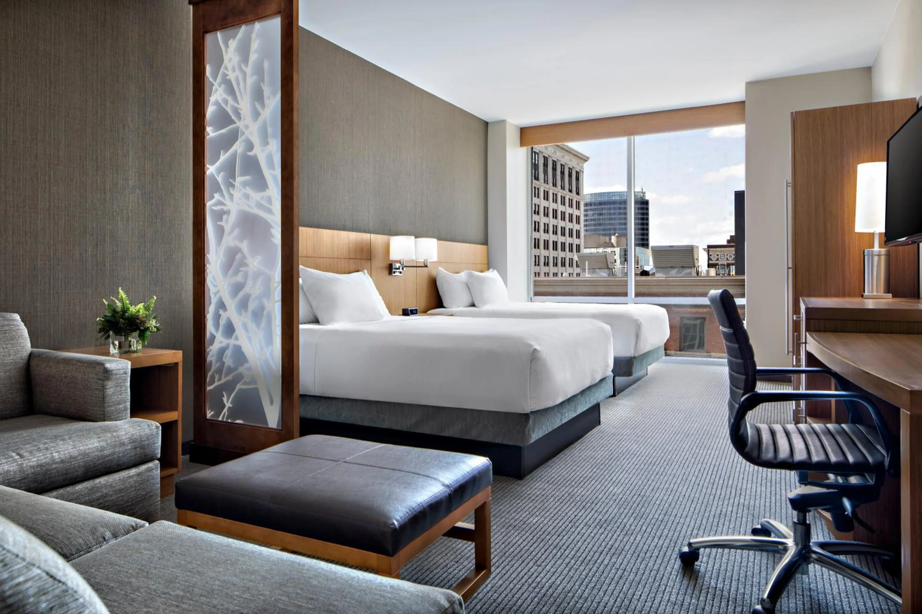 Standard Queen Room with Two Queen Beds and Sofa Bed in Hyatt Place Grand Rapids Downtown