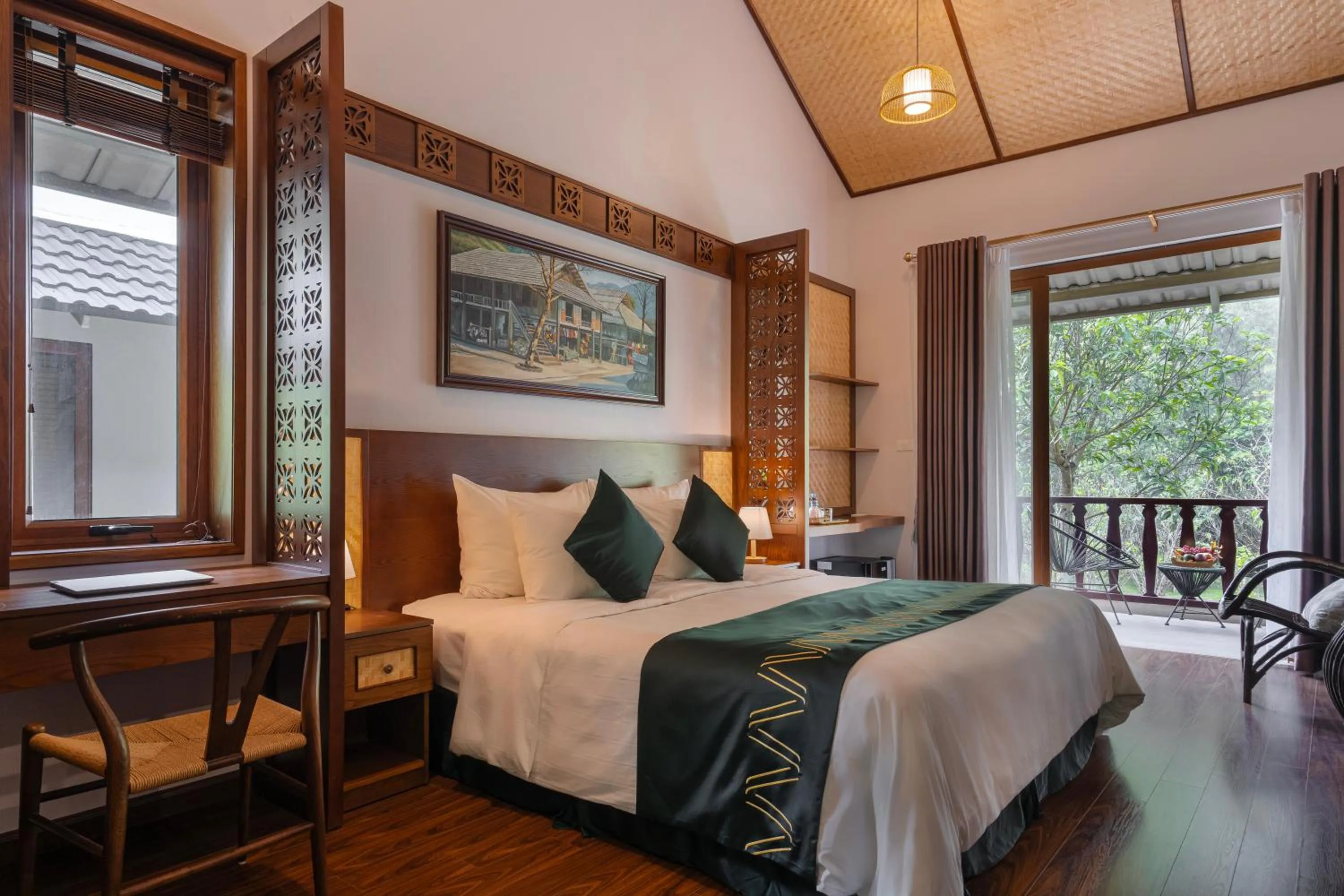 Luxury Bungalow with Balcony in Mai Chau Mountain View Resort