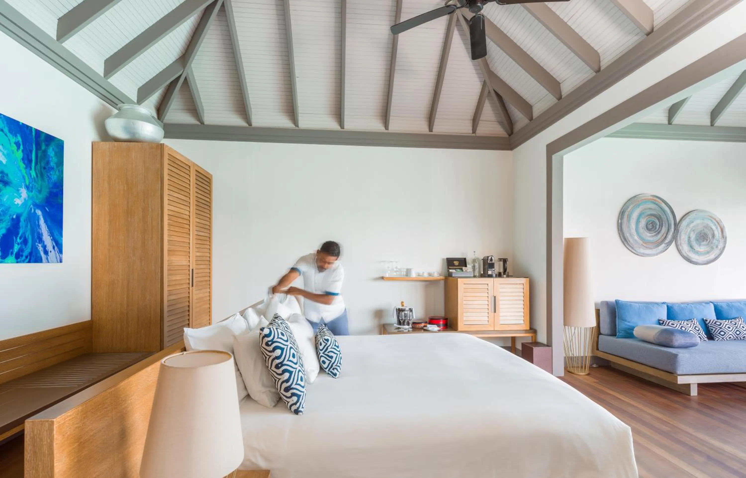 Sunrise Water Villa with Private Pool I Personal Butler & Direct Sea Access I Kids Club Access I Group Yoga Session I Non-Motorized Water Sports including Snorkeling Gear in JA Manafaru, The Real Maldives - Complimentary Seaplane for 7 nights and more - Stay Period 01 May 2026 to 23 Dec 2026