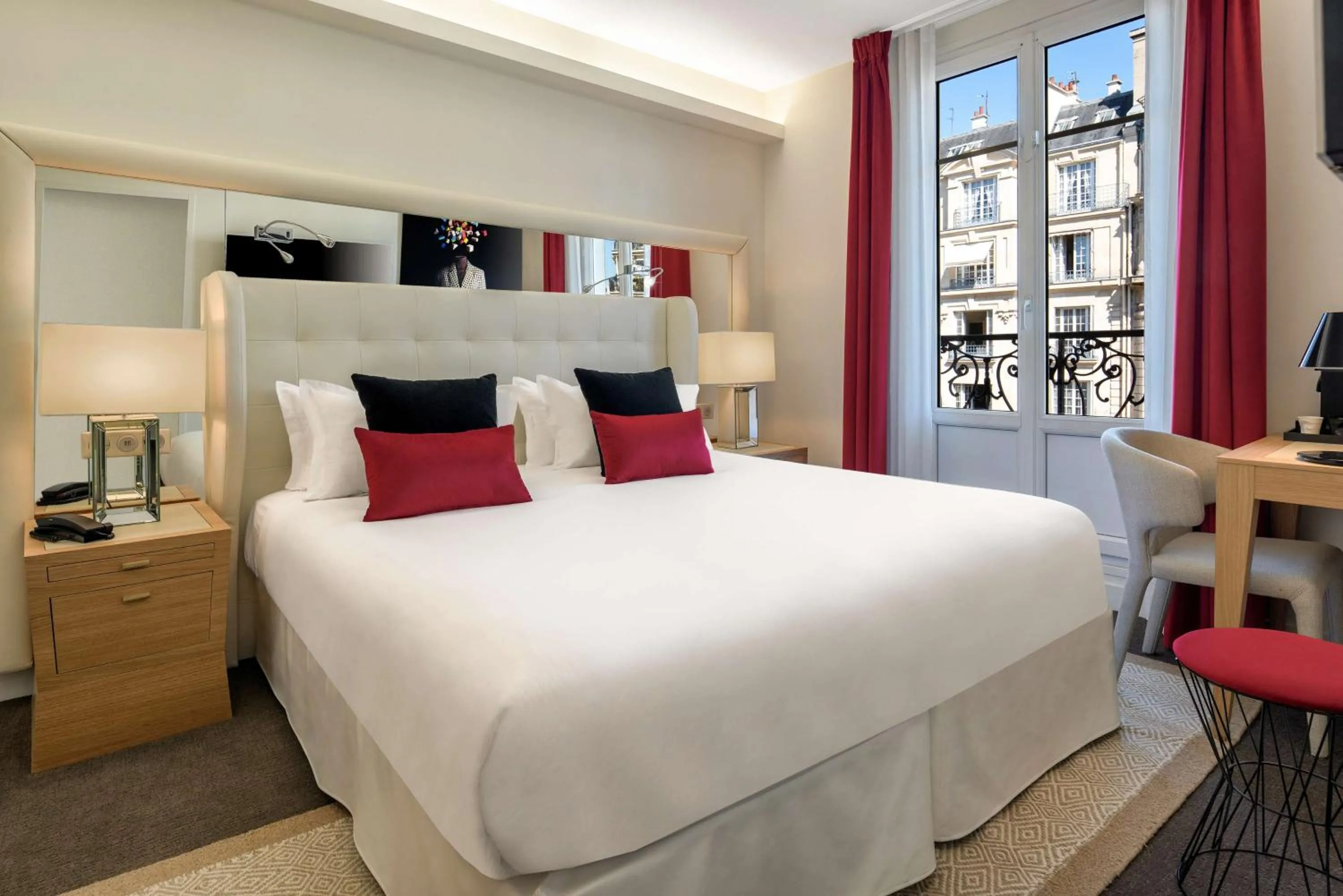 King Room with City View in Hotel Camille Paris Tapestry Collection by Hilton
