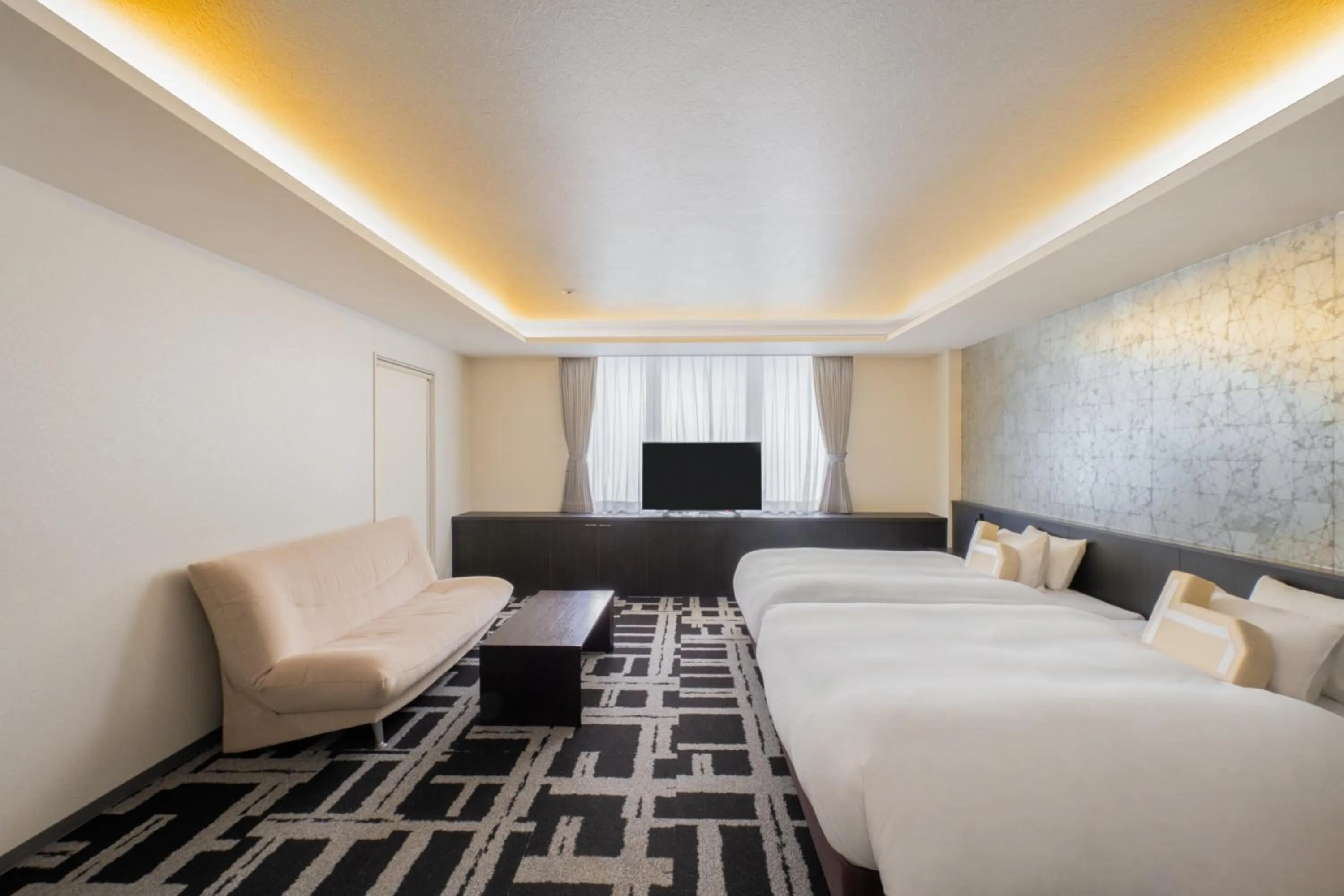 Deluxe Queen Room with Two Queen Beds in Homm Stay Nagi Sanjo Kyoto By Banyan Group