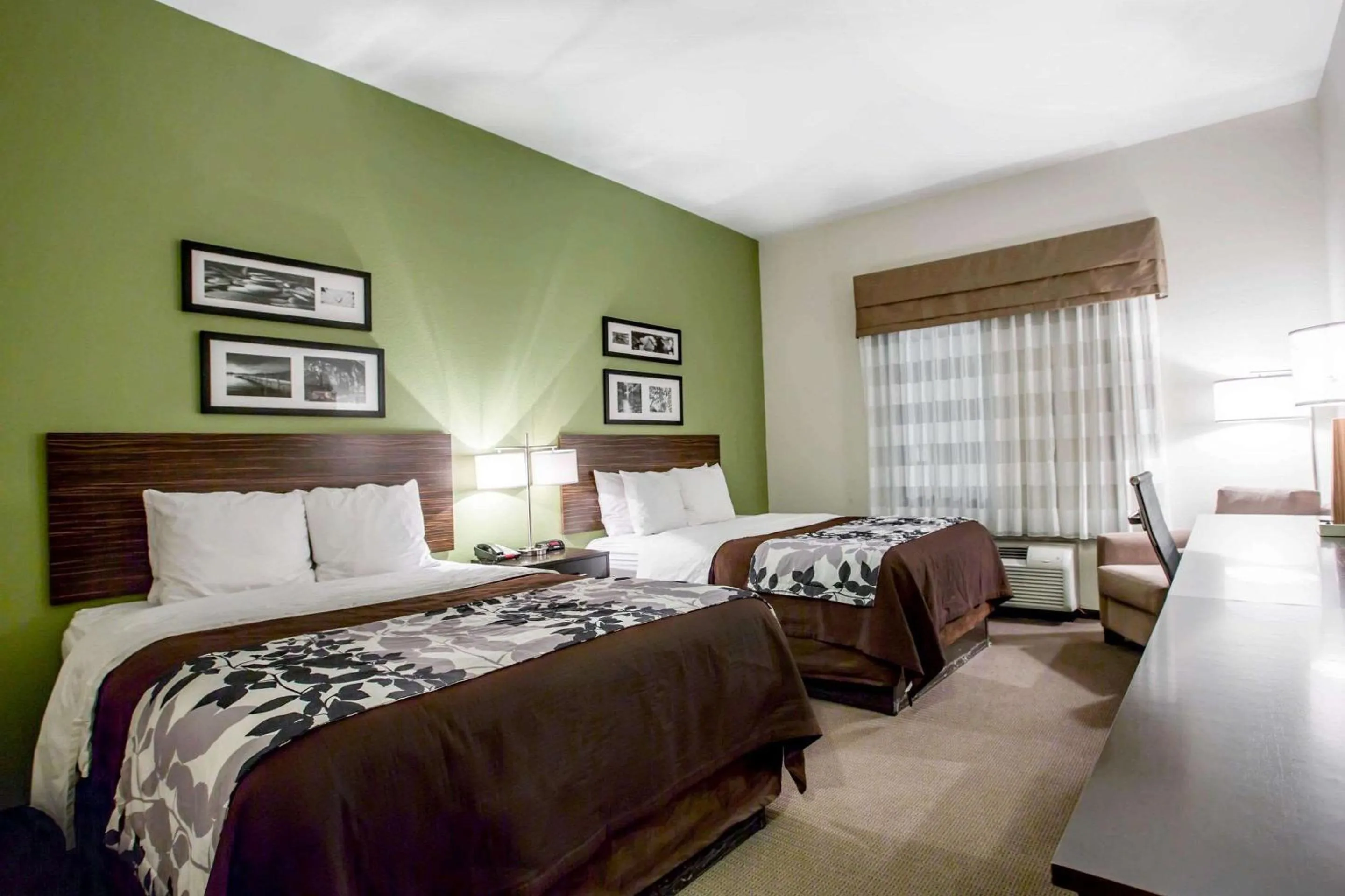 Queen Room with Two Queen Beds - Non-Smoking in Sleep Inn & Suites Marion - Military Institute