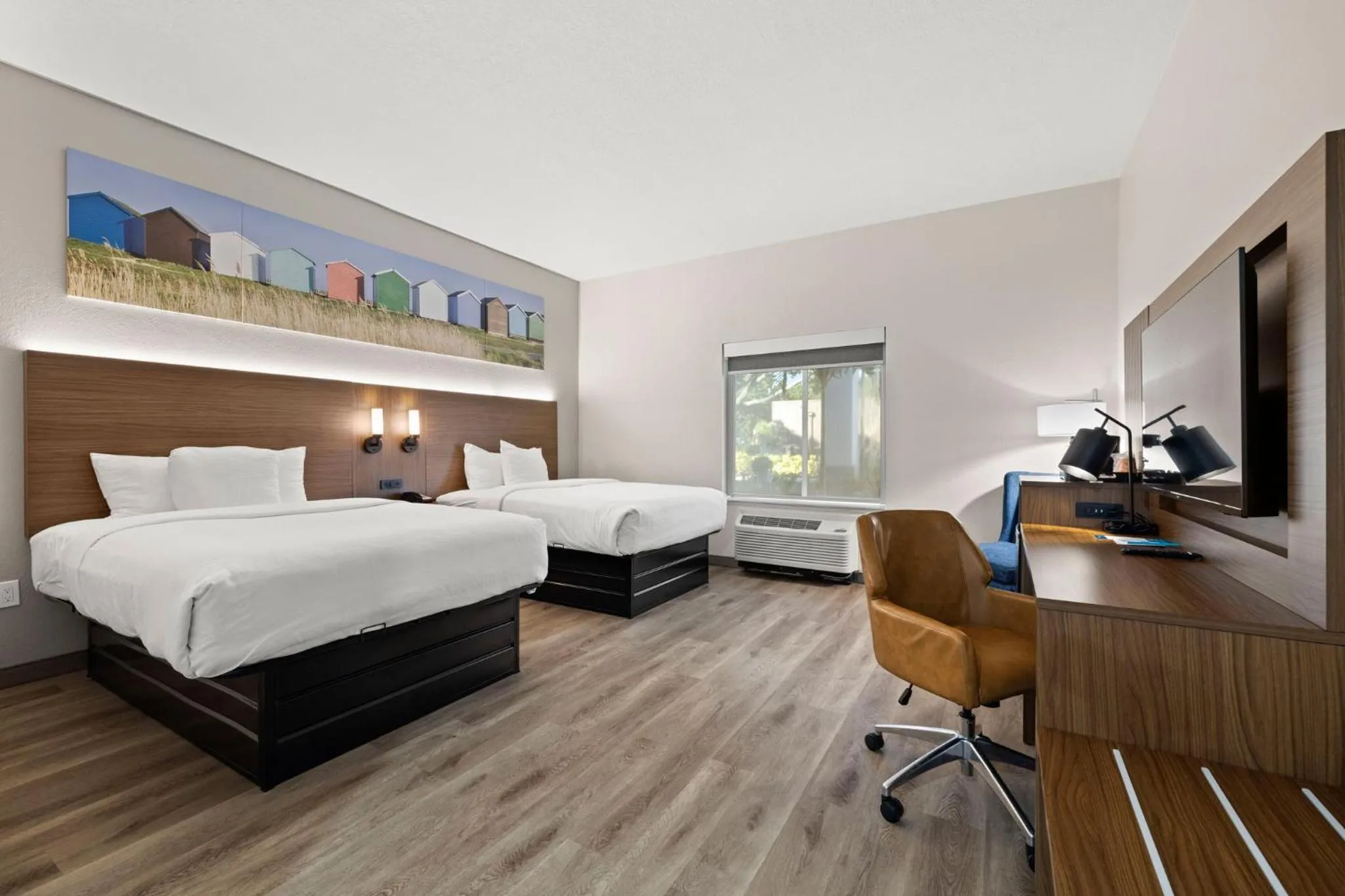 Queen Room with Two Queen Beds with Shower in Sleep Inn & Suites Lakeland I-4