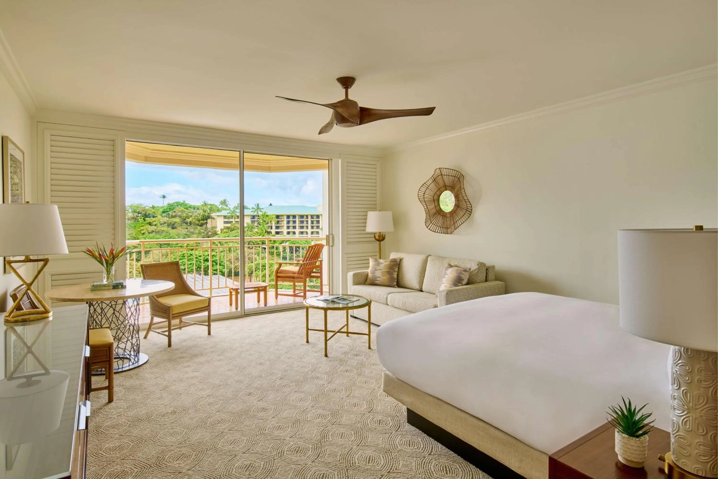 King Room with Terrace and View in Grand Wailea Resort Hotel & Spa, A Waldorf Astoria Resort