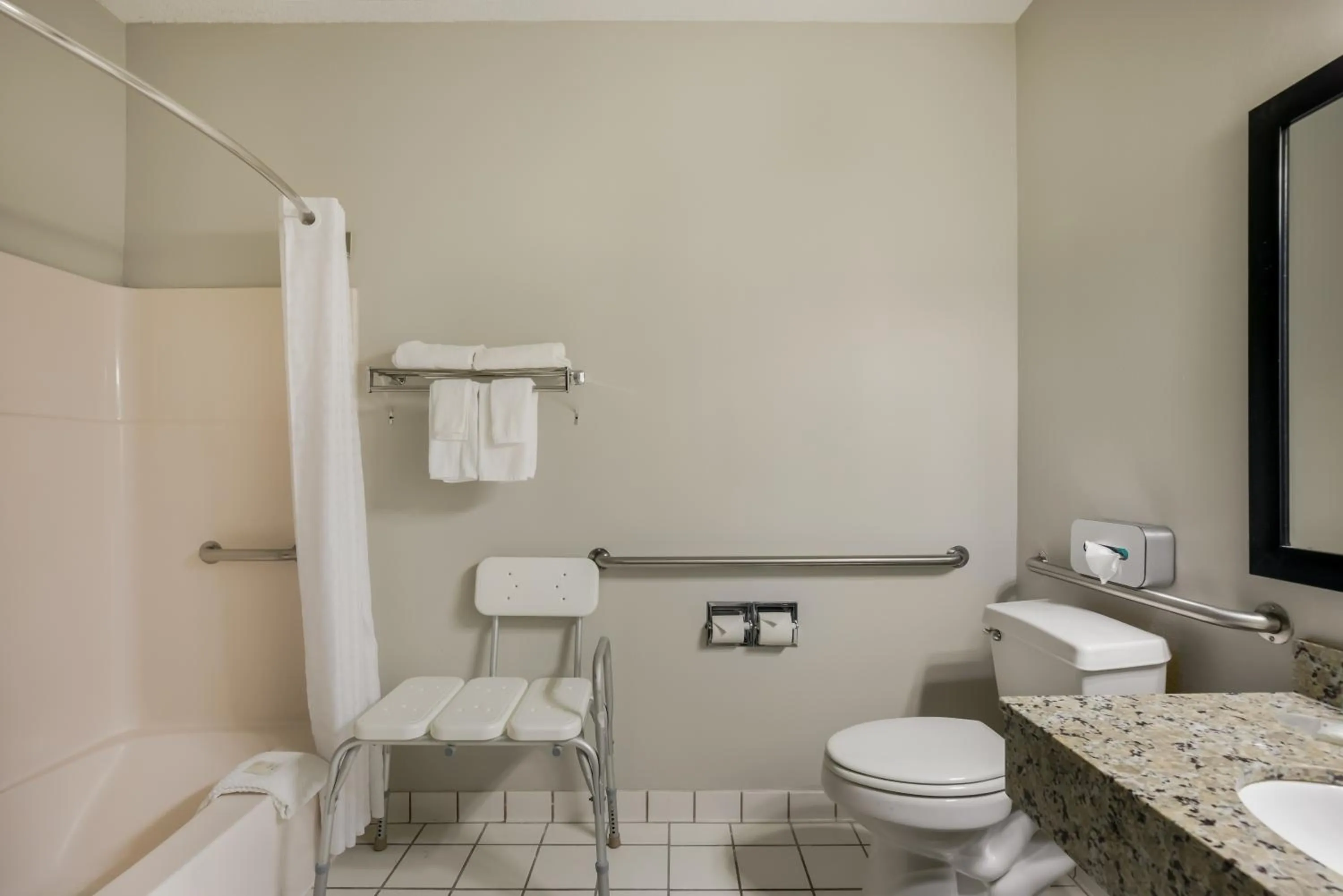 Efficiency Queen Suite with Tub - Disability Access/Non Smoking in MainStay Suites Joliet I-55