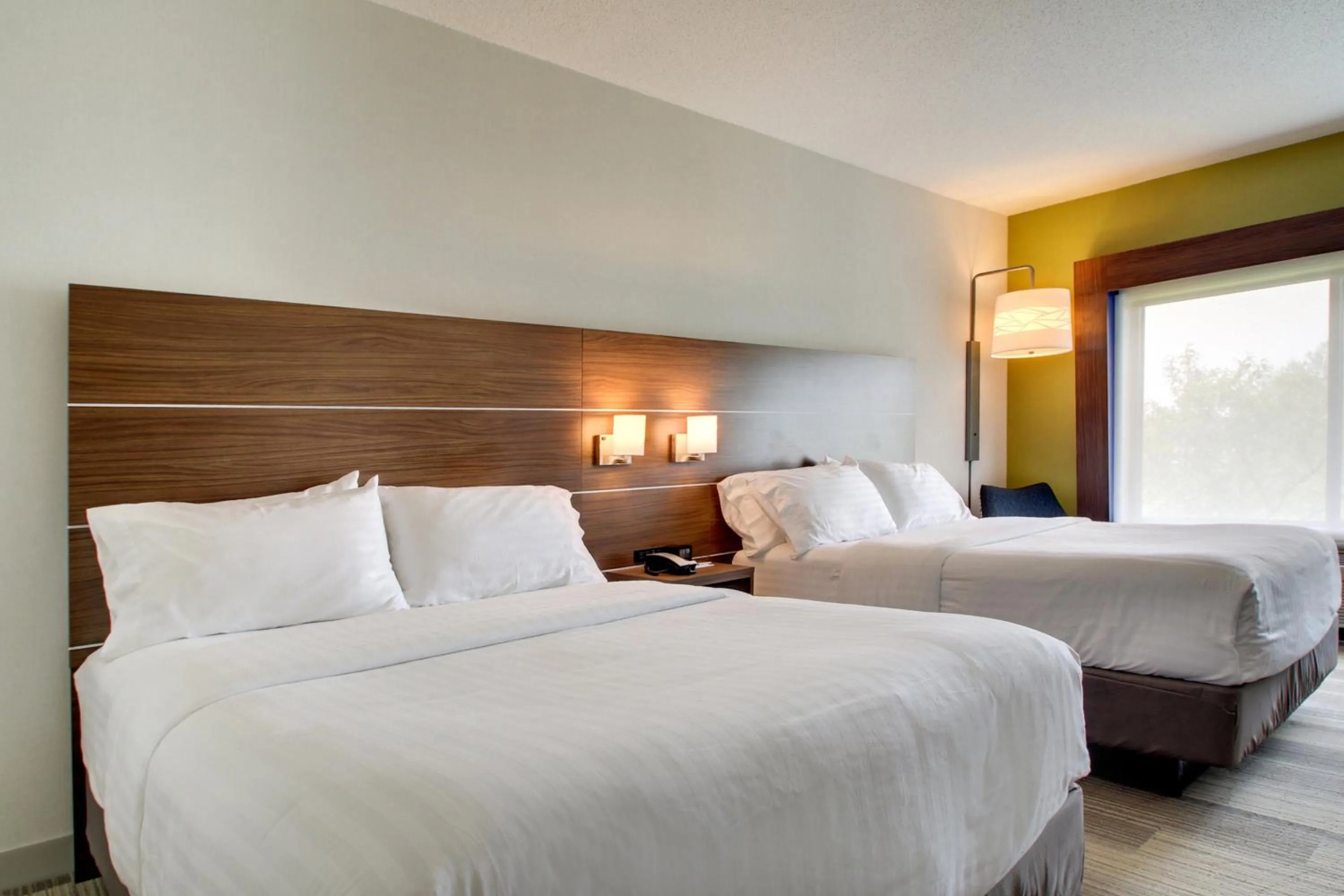 Standard Room with Two Queen Beds - Communications Accessible Tub in Holiday Inn Express & Suites Aurora - Naperville by IHG