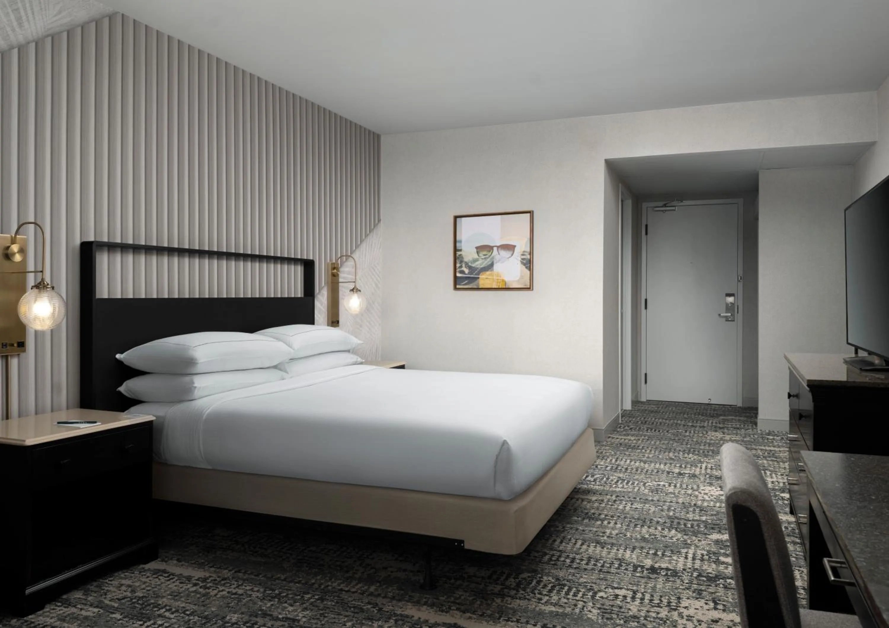 Premium King Room - City View - High Floor in Hotel Fera Anaheim, a DoubleTree by Hilton Hotel