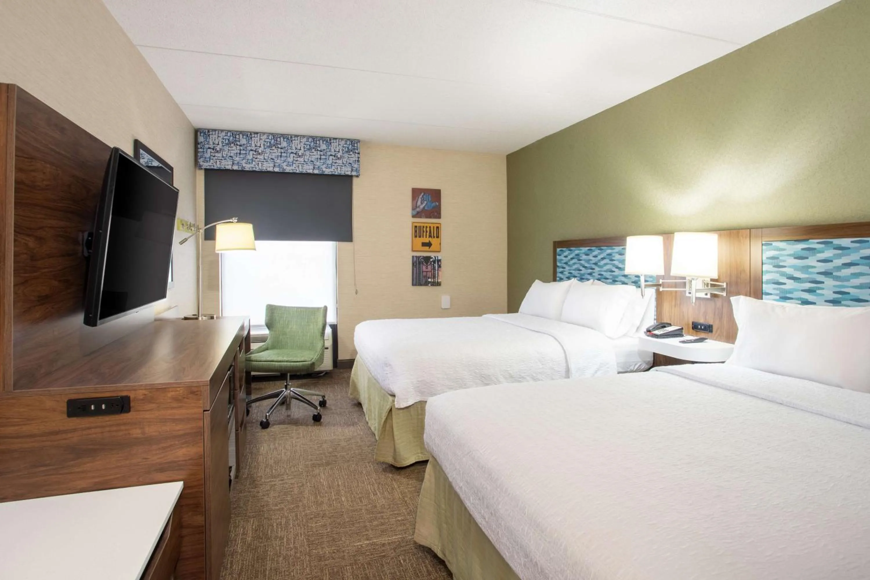 Room with Two Queen Beds - Non-Smoking in Hampton Inn Buffalo-South/I-90