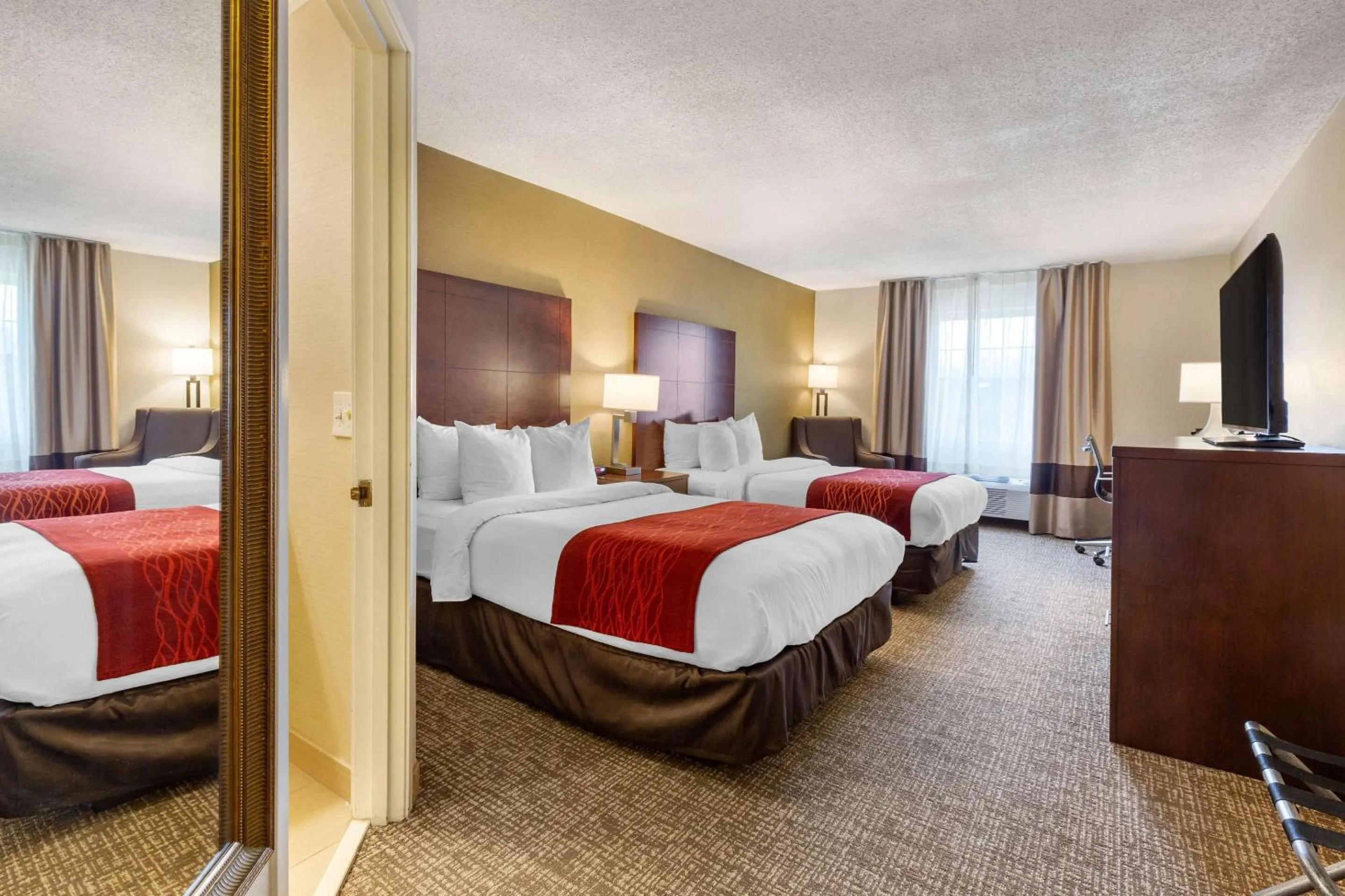 Double Room with Two Double Beds - Accessible/Non-Smoking in Comfort Inn Auburn-Worcester