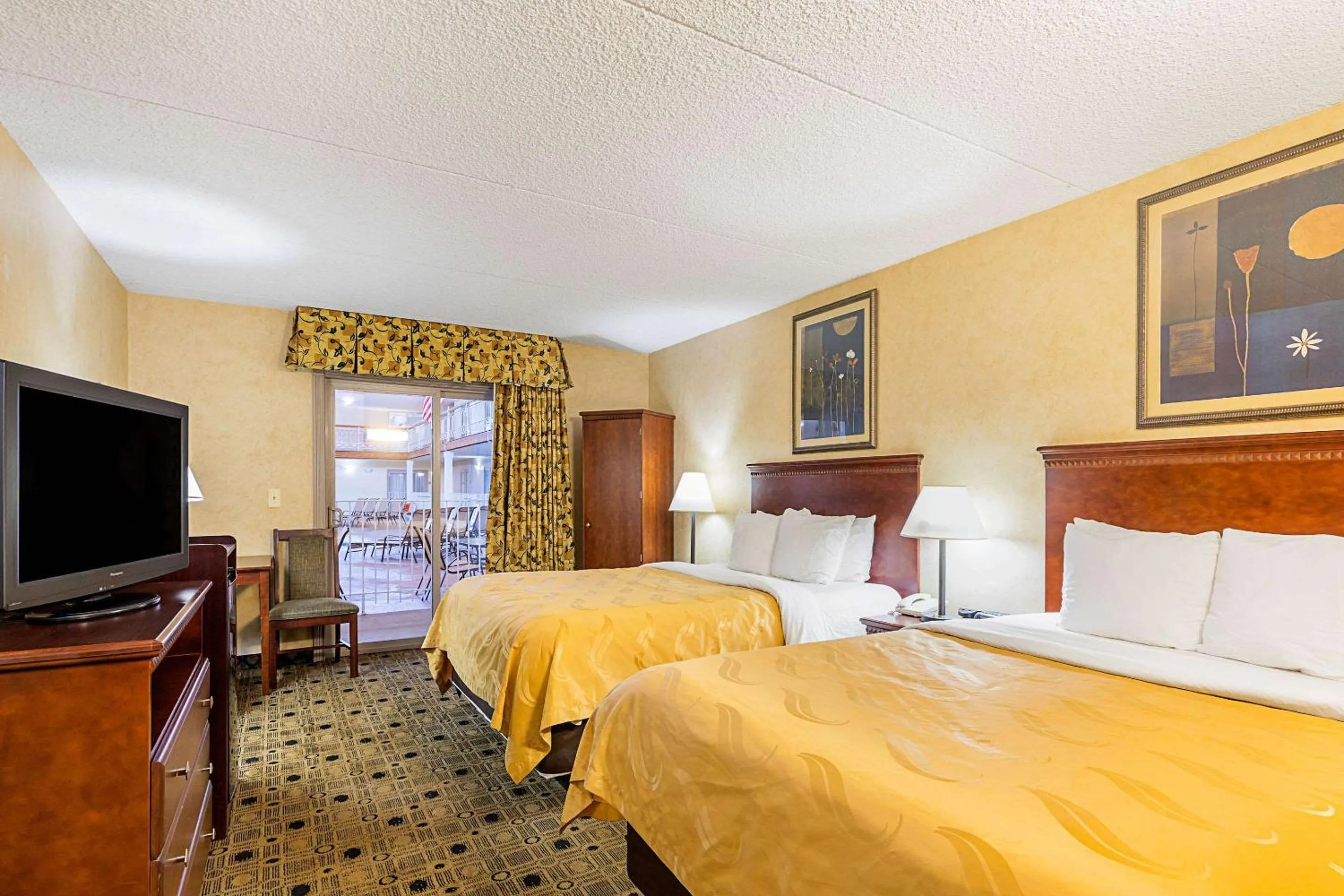Queen Room with Two Queen Beds with Pool View - Non-Smoking in Quality Inn & Suites Coldwater near I-69