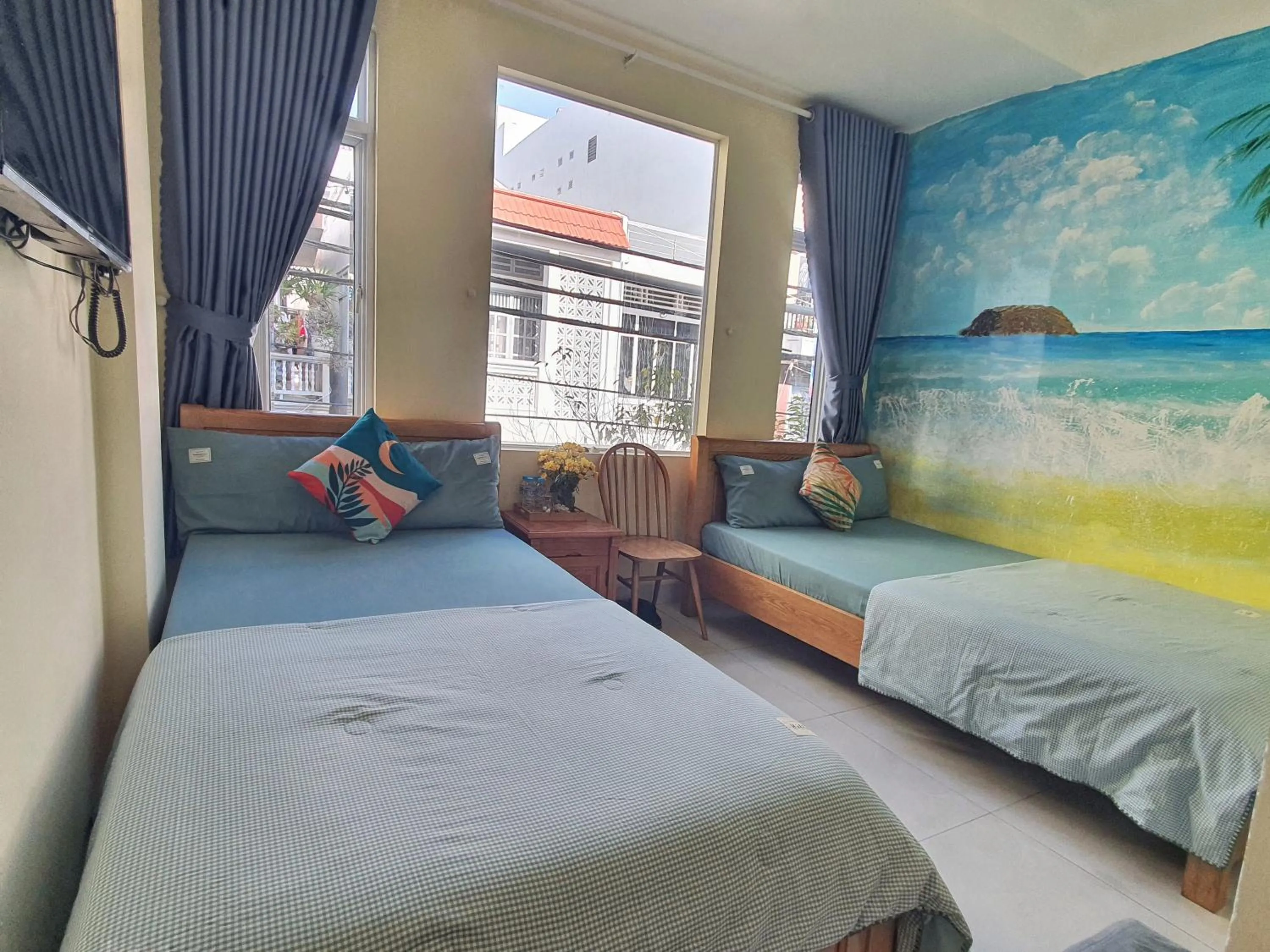Quadruple Room with Private Bathroom in Sông Suối Homestay