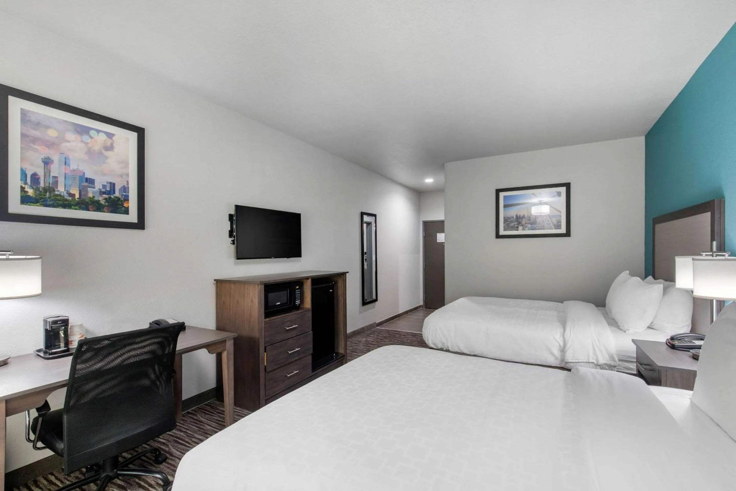 Queen Room with Two Queen Beds - Accessible/Non-Smoking  in Clarion Inn & Suites DFW North