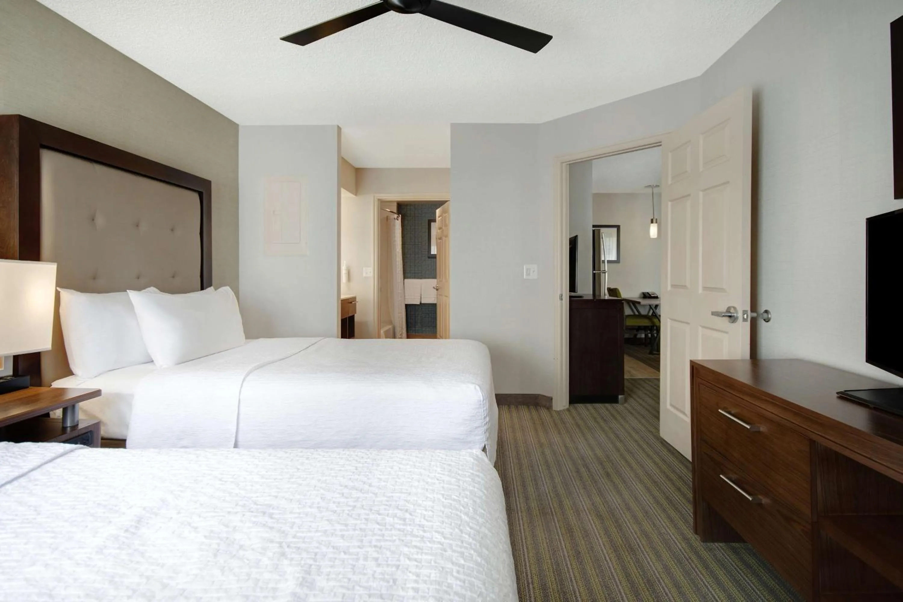 Non-Smoking Suite with 2 Double Beds with Fireplace in Homewood Suites by Hilton Salt Lake City - Midvale/Sandy