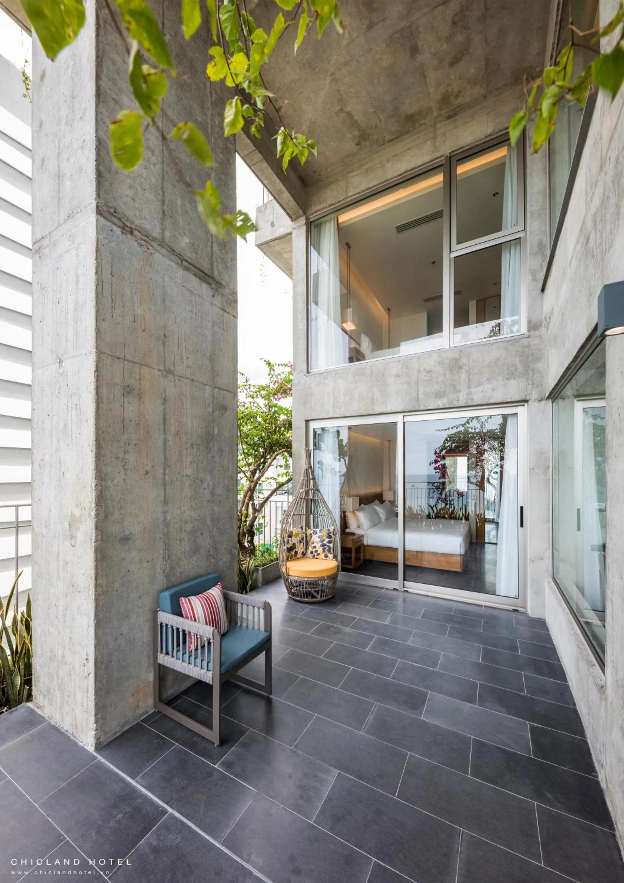 Luxury One-Bedroom Apartment with Balcony and Sea View in Chicland Boutique Danang Beach Hotel