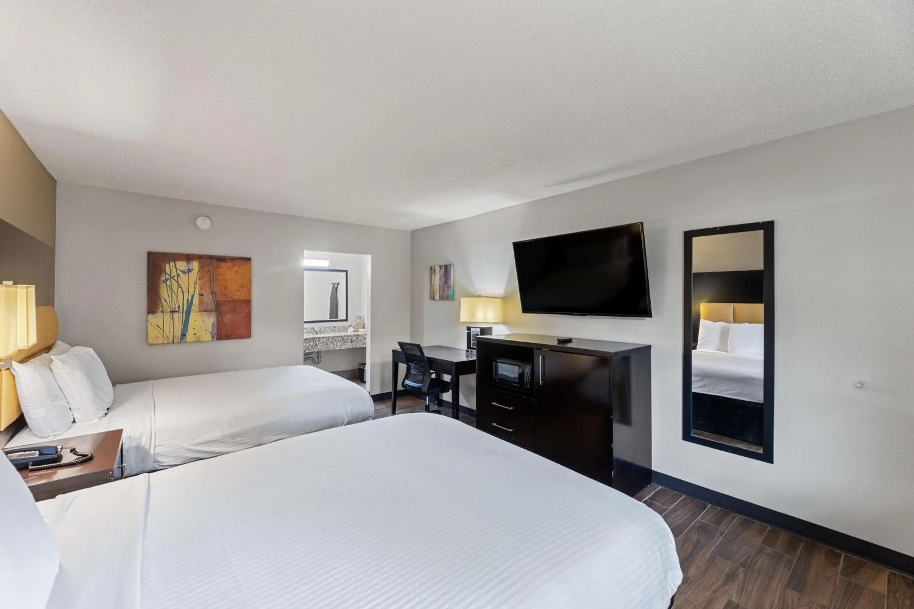 Double Room with Two Double Beds - Non-Smoking in Americas Best Value Inn Fort Worth/Hurst