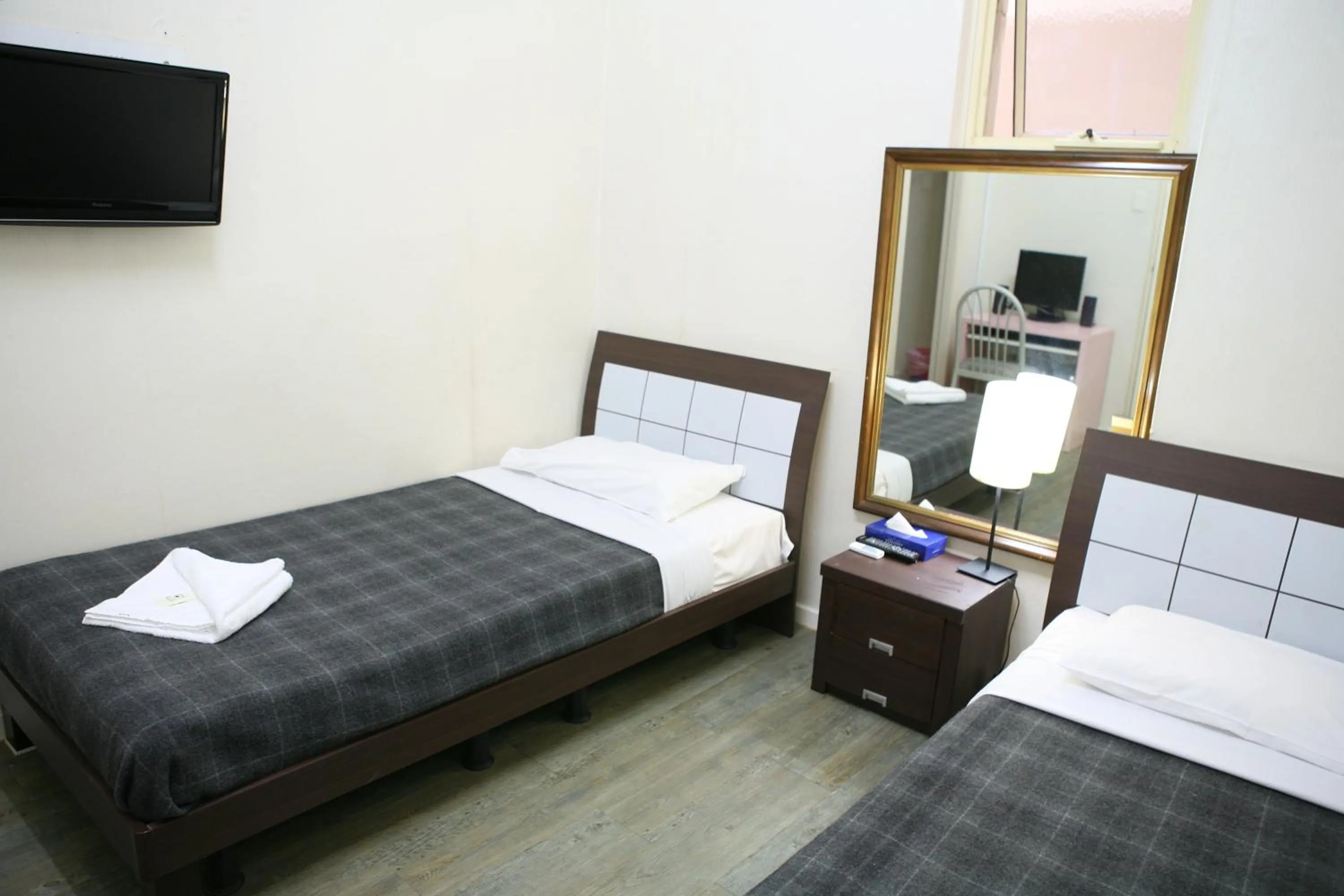 Twin Room with Private Bathroom in Central Private Hotel
