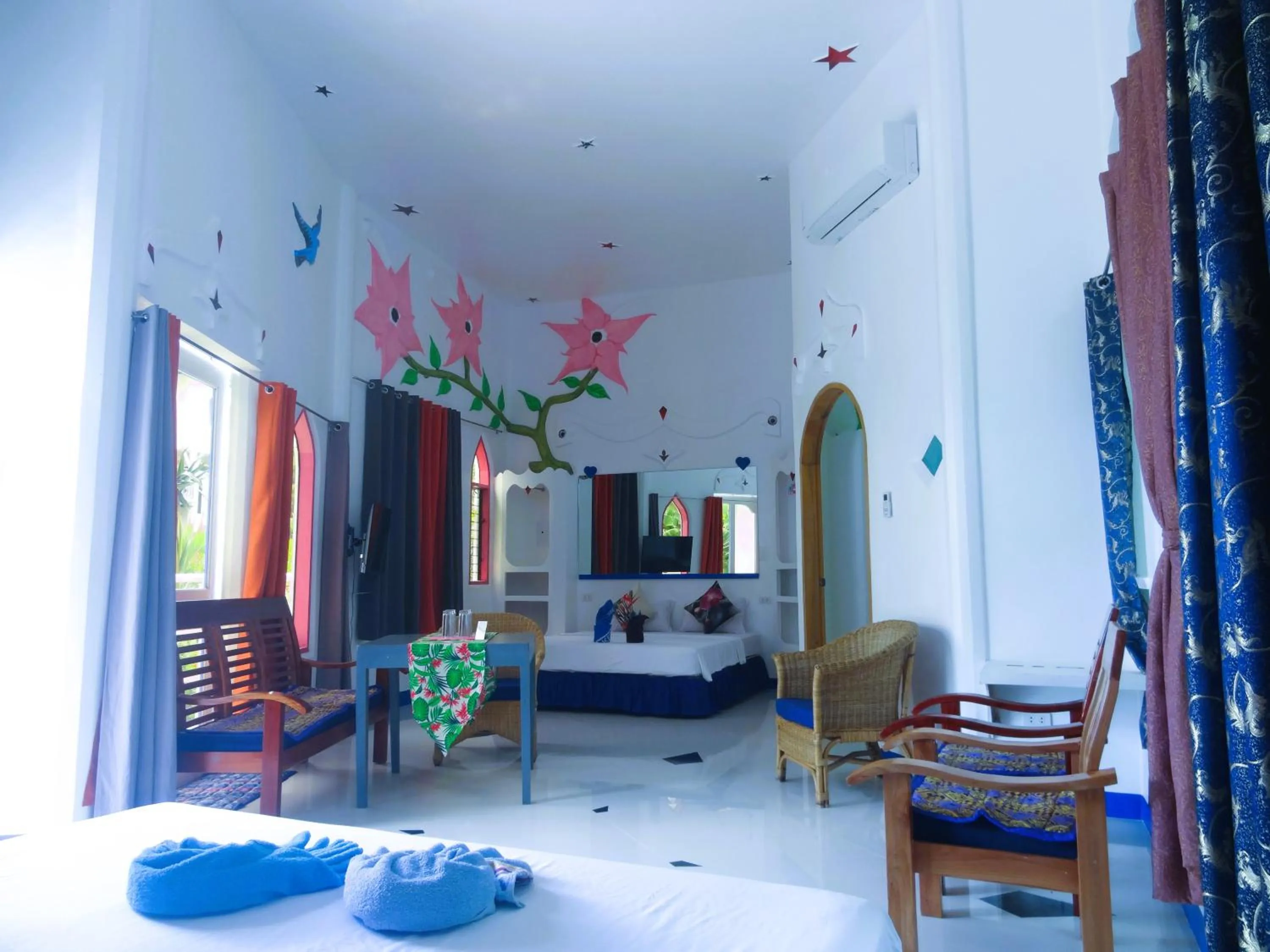 Quadruple Room with Garden View in MG Chateau Resort