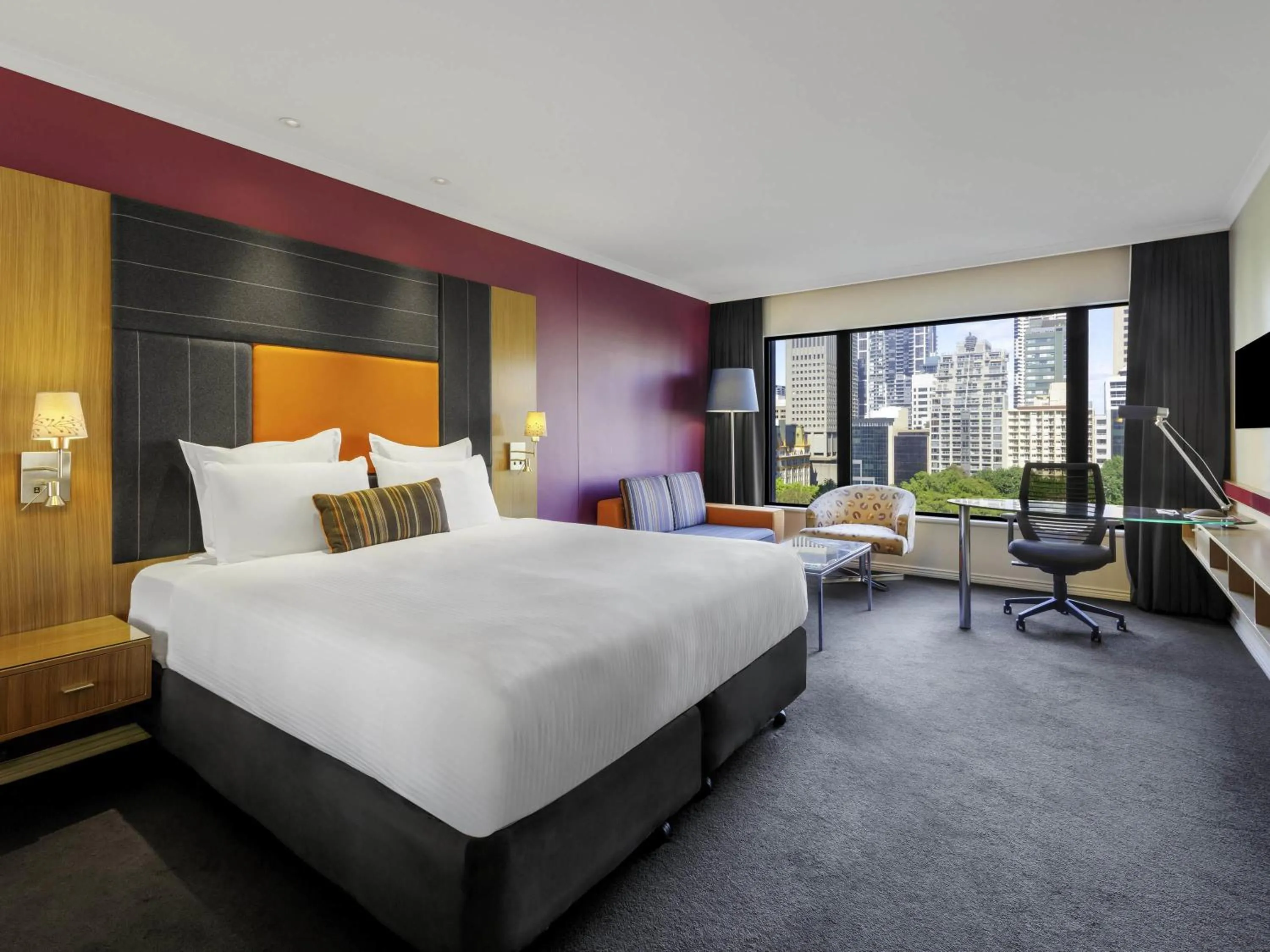 Superior King Room with Hyde Park View in Pullman Sydney Hyde Park
