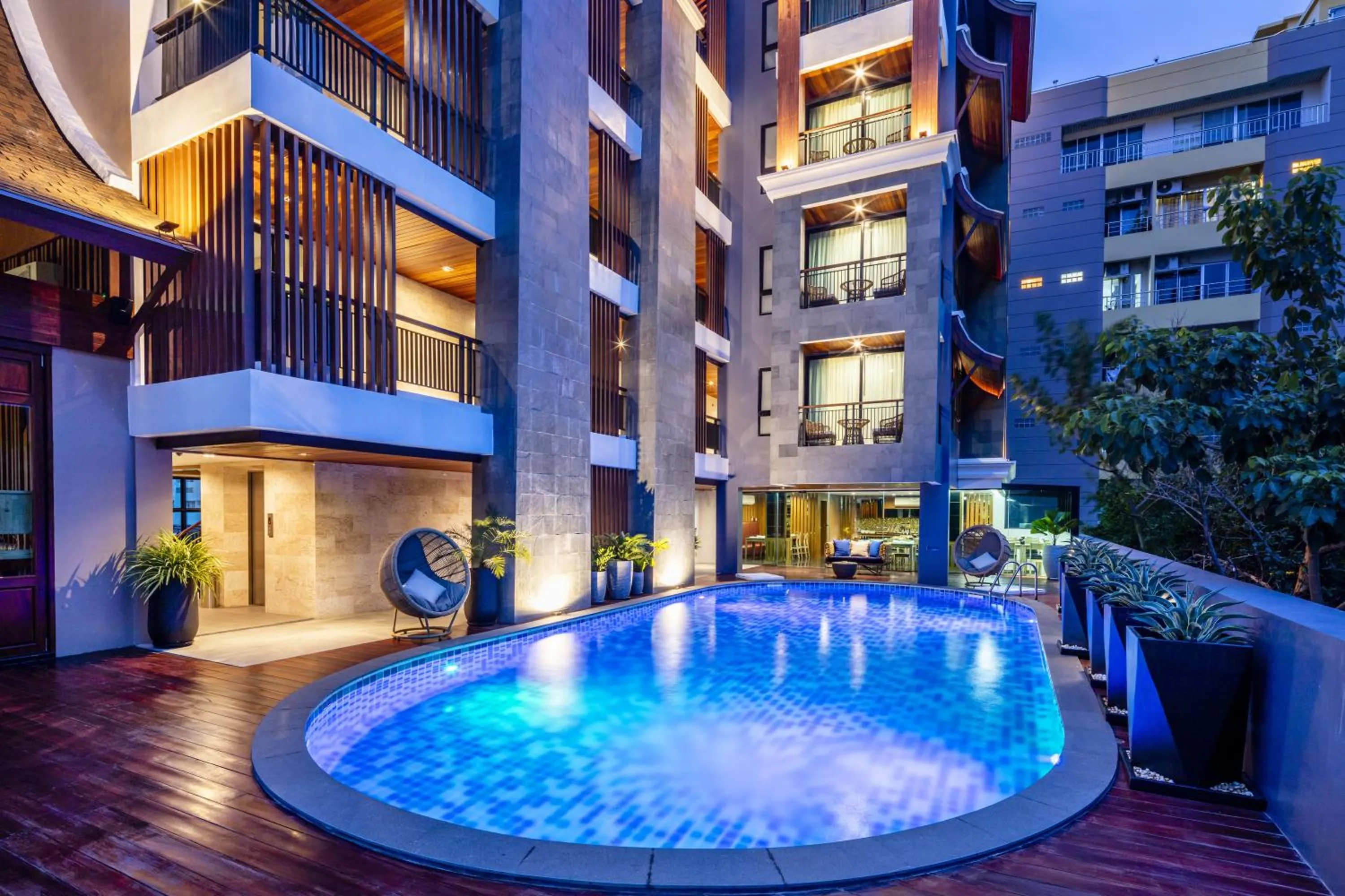 Double Room with Pool View in The Grand Sala Thai