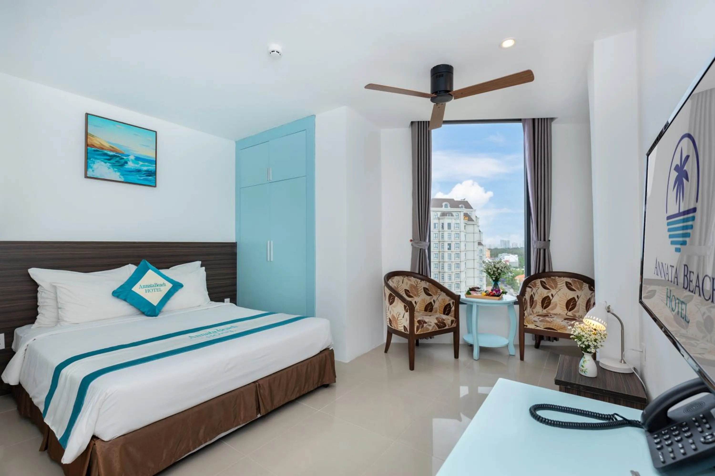 Superior Double Room with Partial Sea View in Annata Beach Hotel