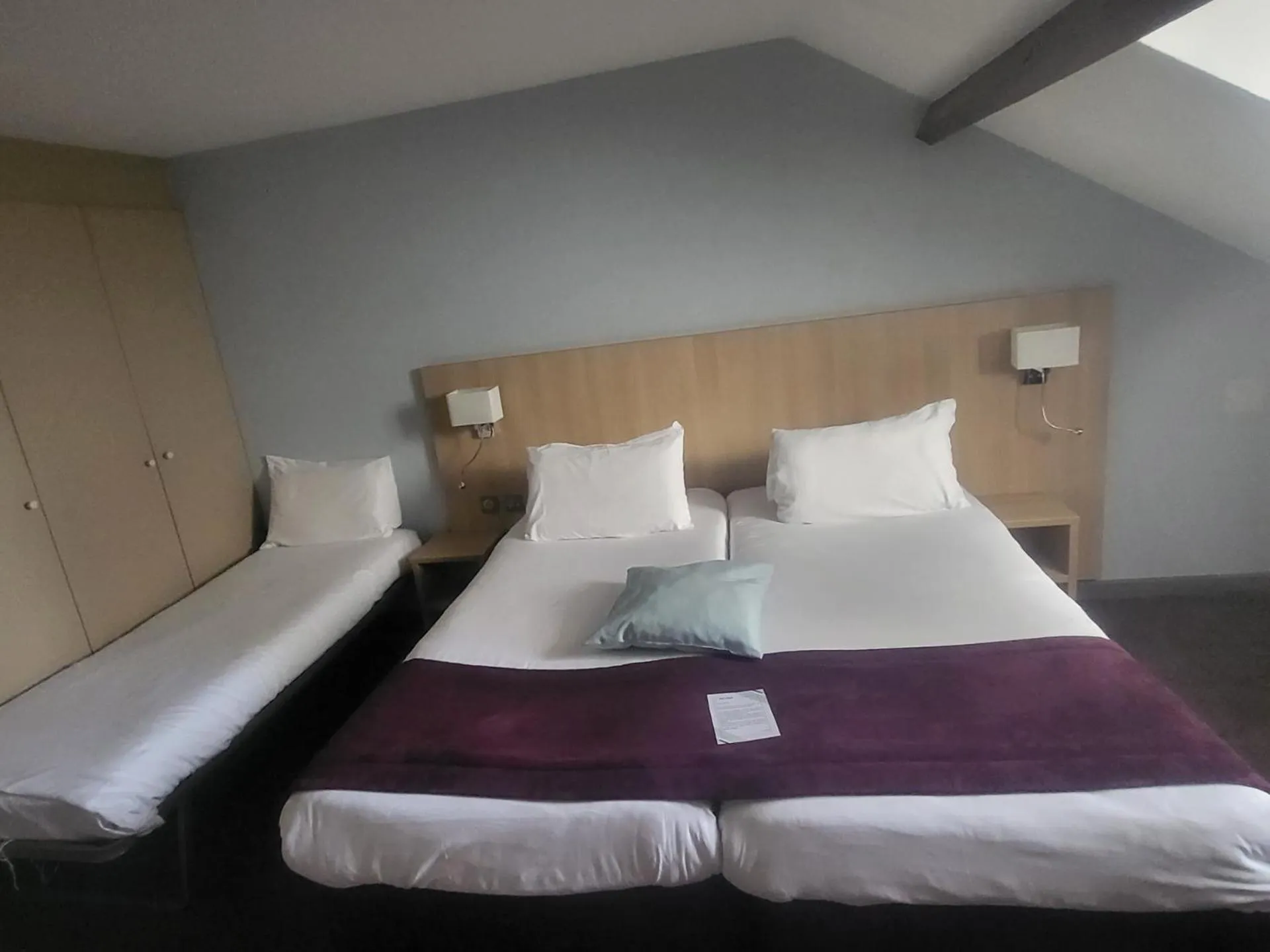 1 Double Bed  1 Single Bed in Hotel Kyriad and Spa Reims centre