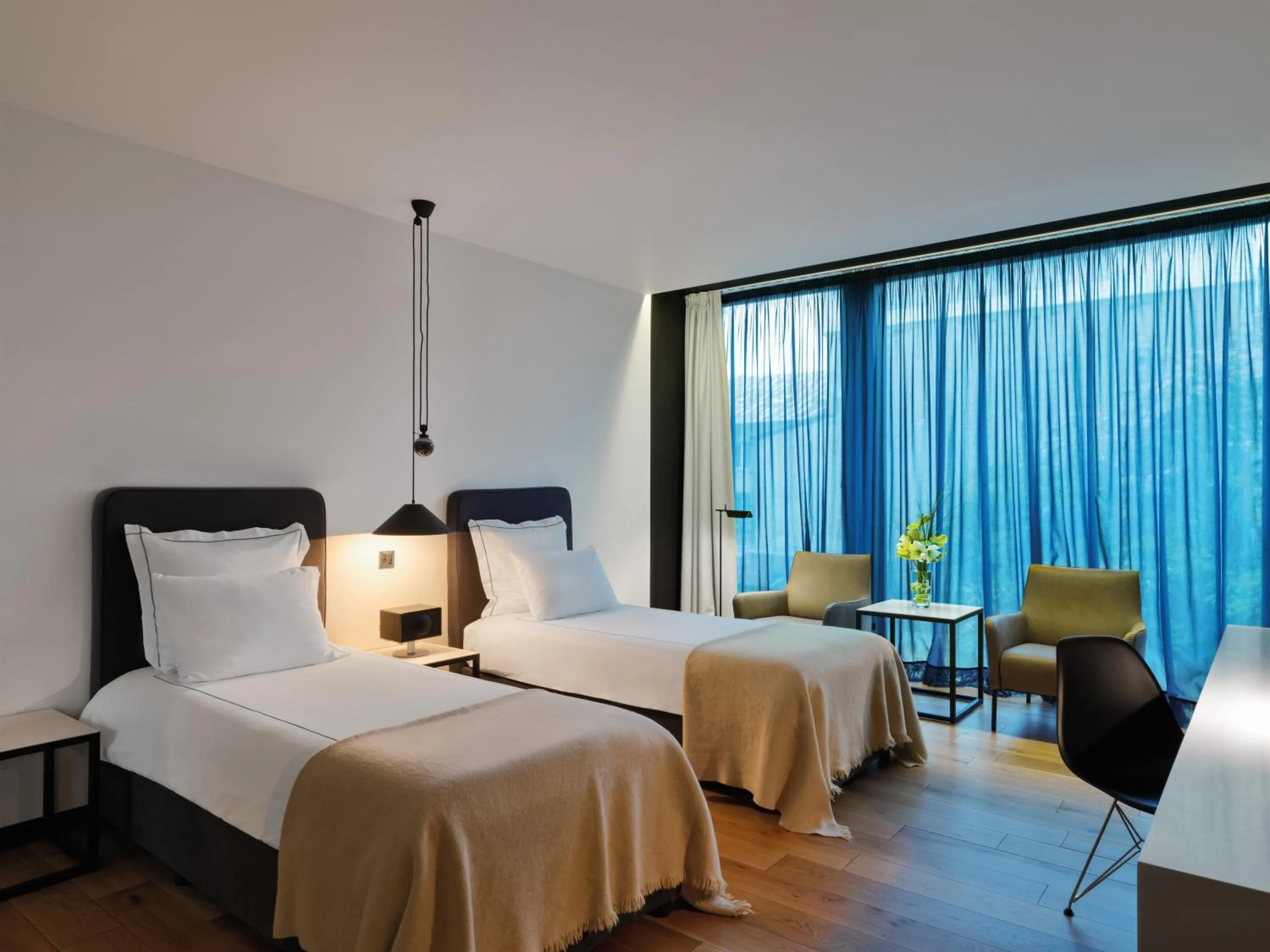 Superior Twin Room in Sense Hotel Sofia, a Member of Design Hotels