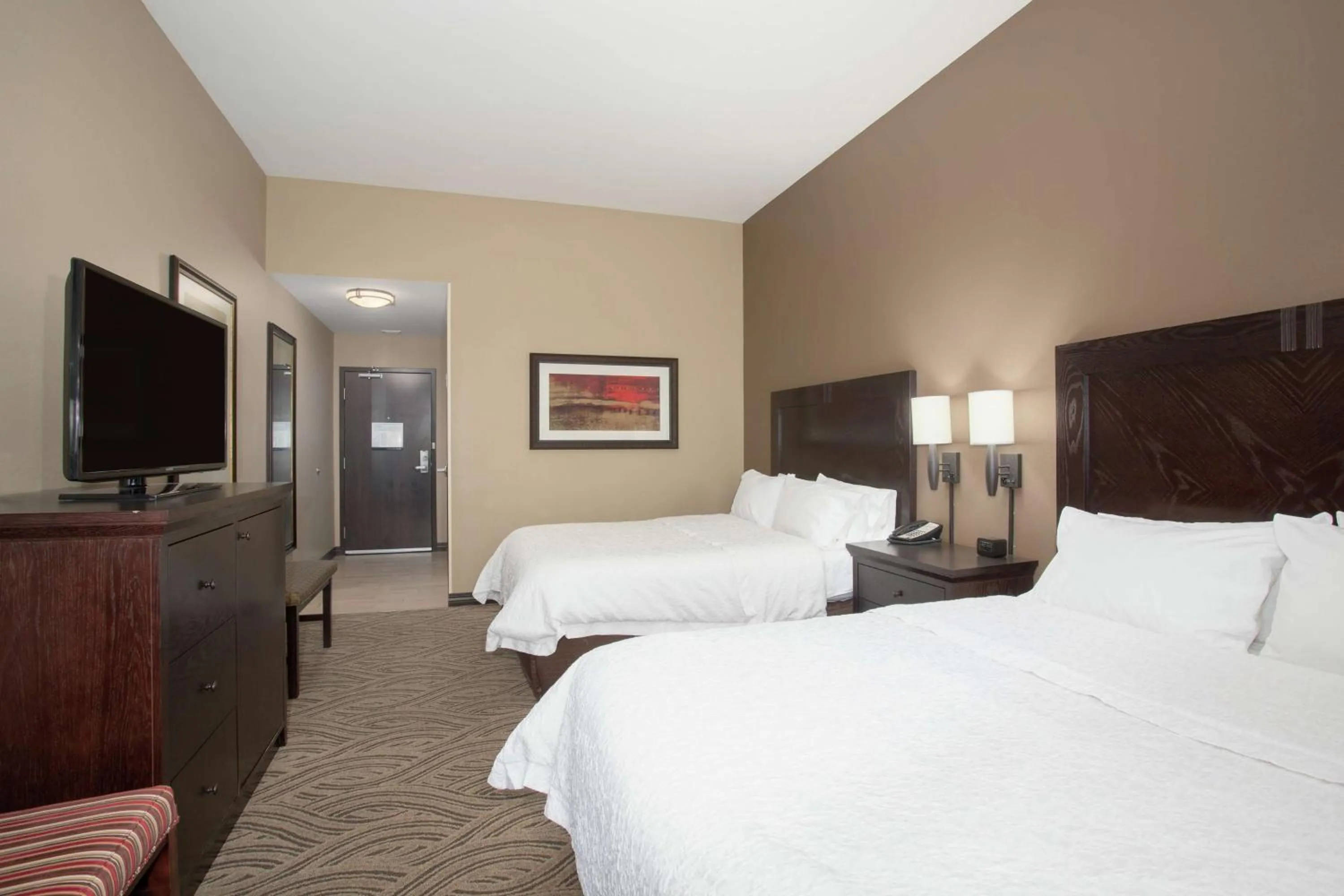 Queen Room with Two Queen Beds - Smoking in Hampton Inn & Suites I-35/Mulvane