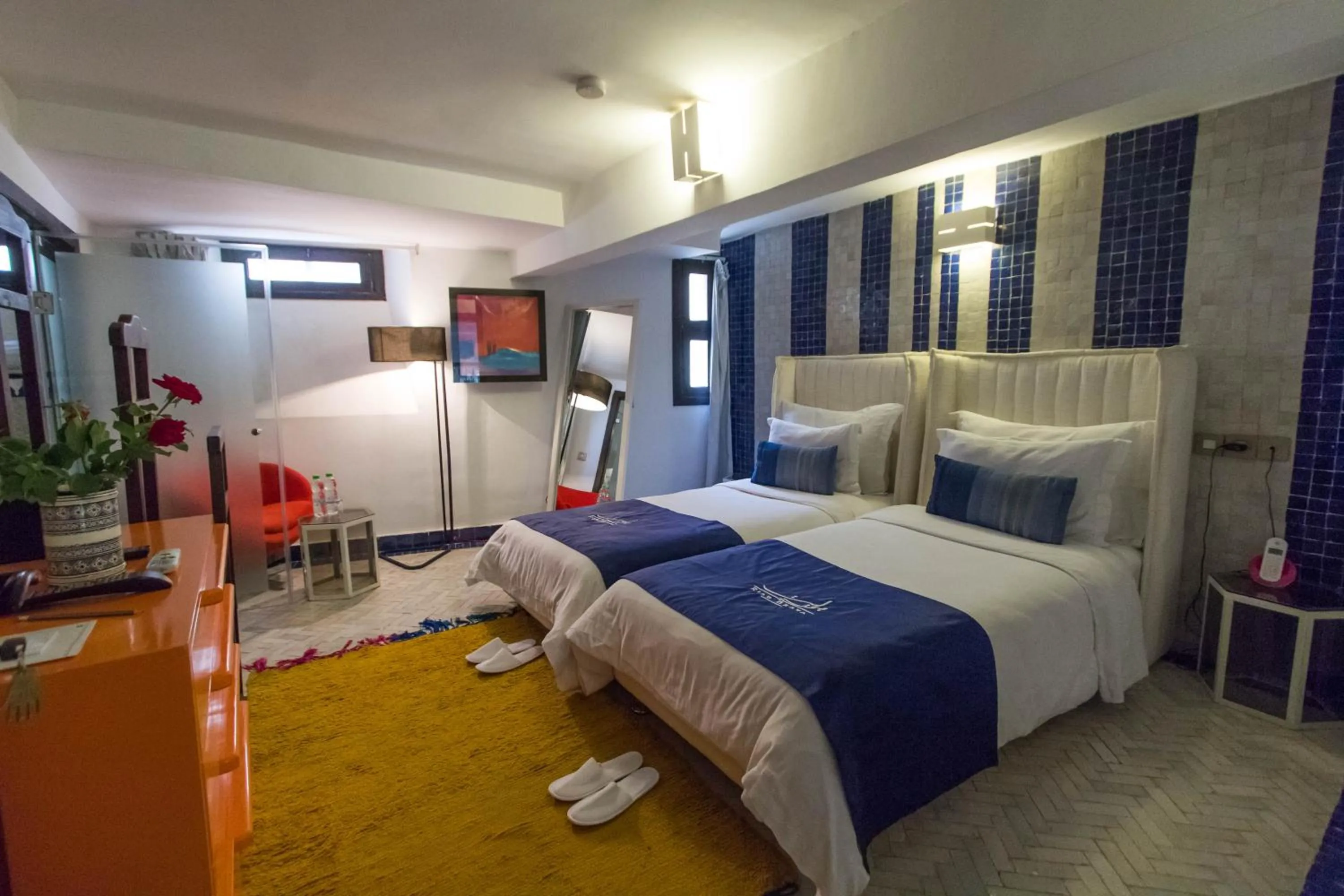 Twin Room with Private Bathroom in Riad Braya