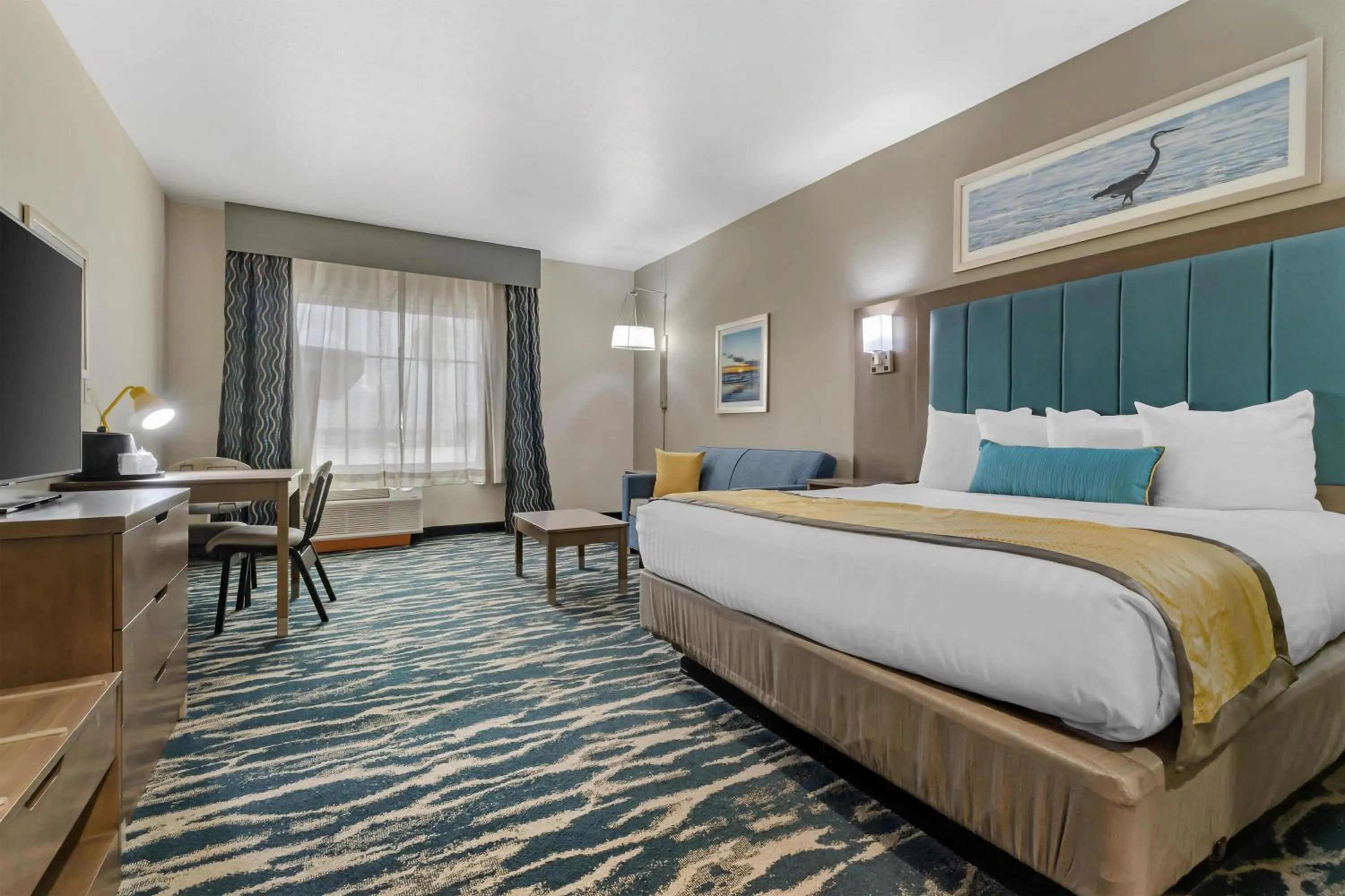 King Suite with Sofa Bed and Kitchenette in Executive Residency by Best Western Corpus Christi