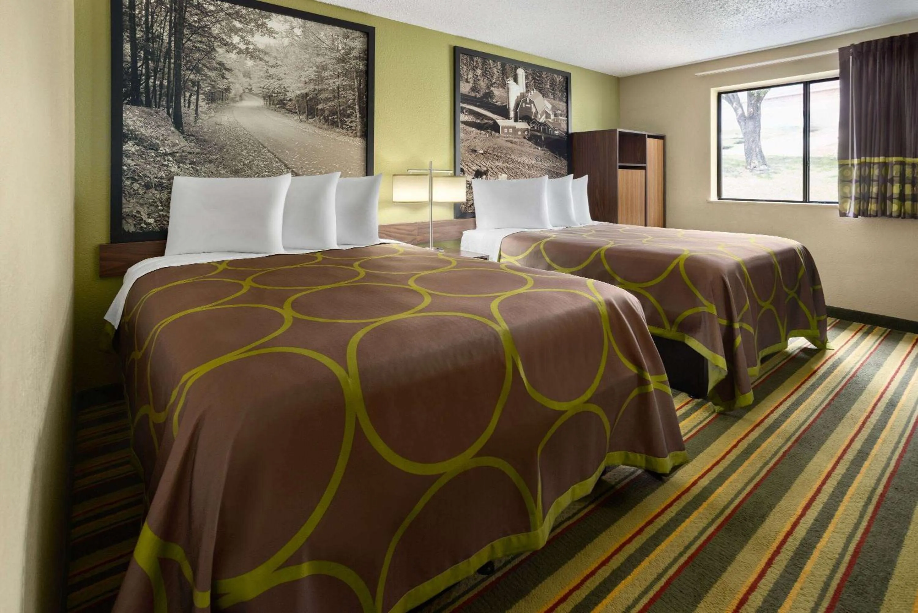 Queen Room with Two Queen Beds - Non Smoking in Super 8 by Wyndham St. Clairsville OH/Wheeling WV Area