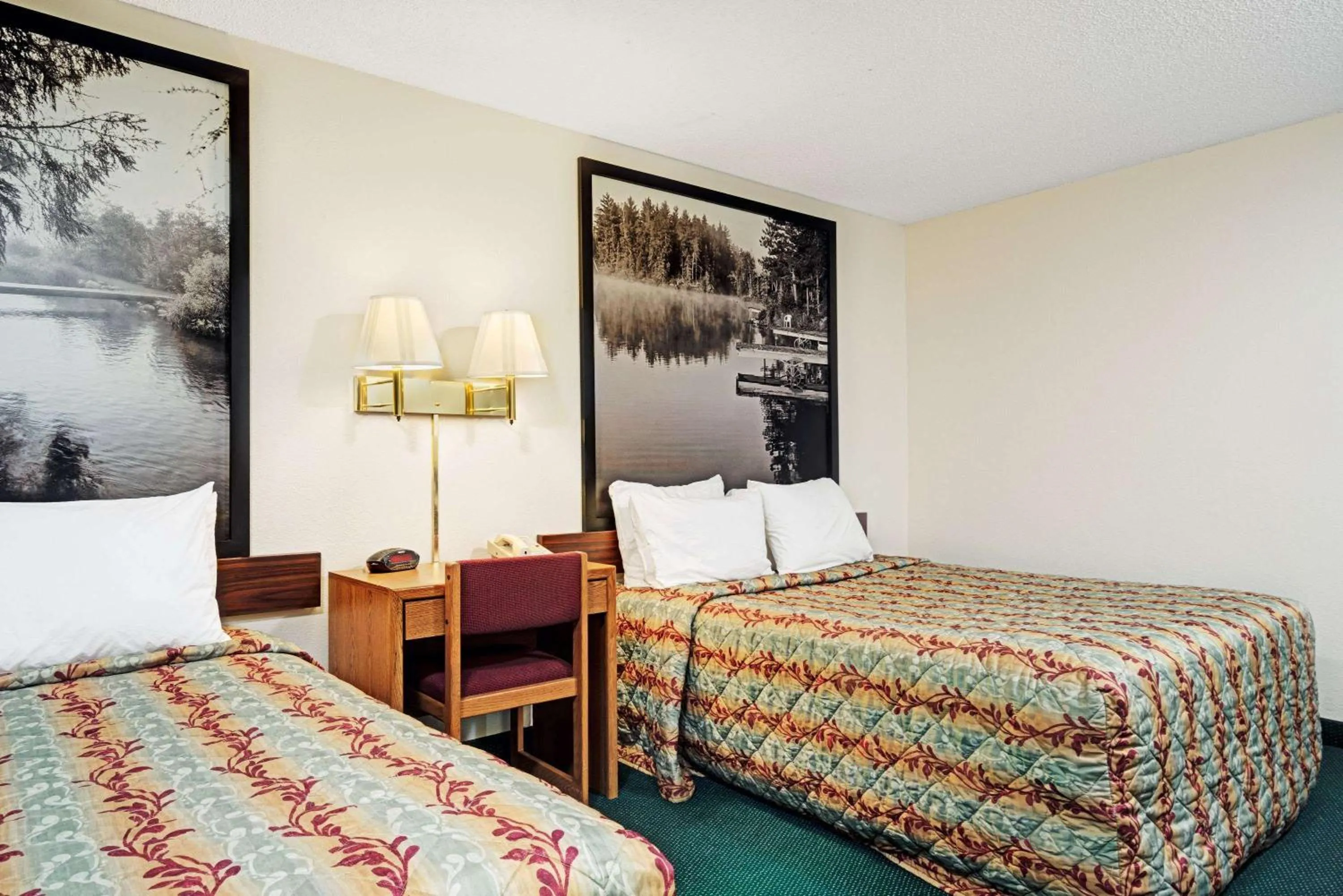 Deluxe Queen Room with Two Queen Beds - Non-Smoking in Super 8 by Wyndham Rogers Minnesota