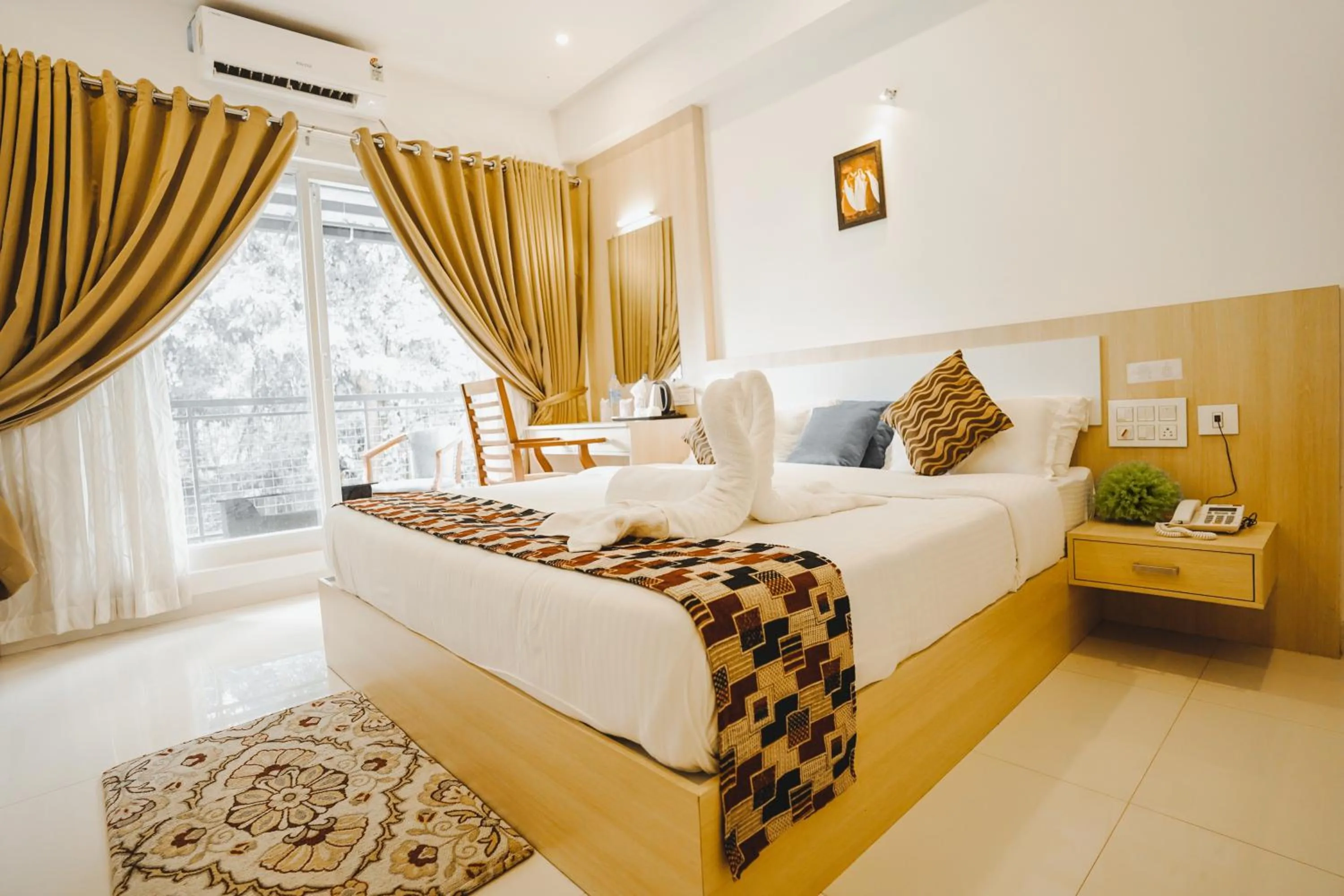Deluxe Double Room with Balcony in Athirappilly Rainland Resort